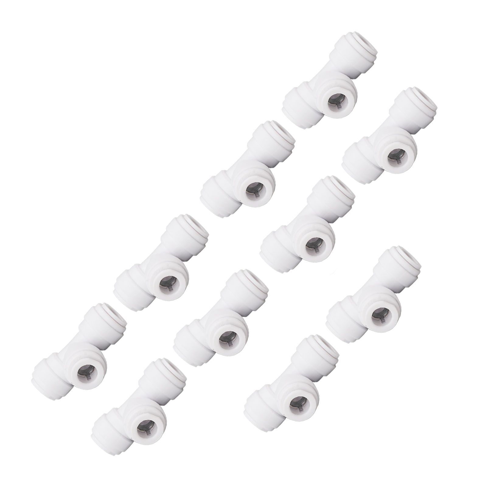 10PCS Push to Connect Fittings 8mm 5/16 Tee Coupling Quick Connector Plastic Tight Sealing Tube Fittings Home Beer Brewing Parts - Image 4