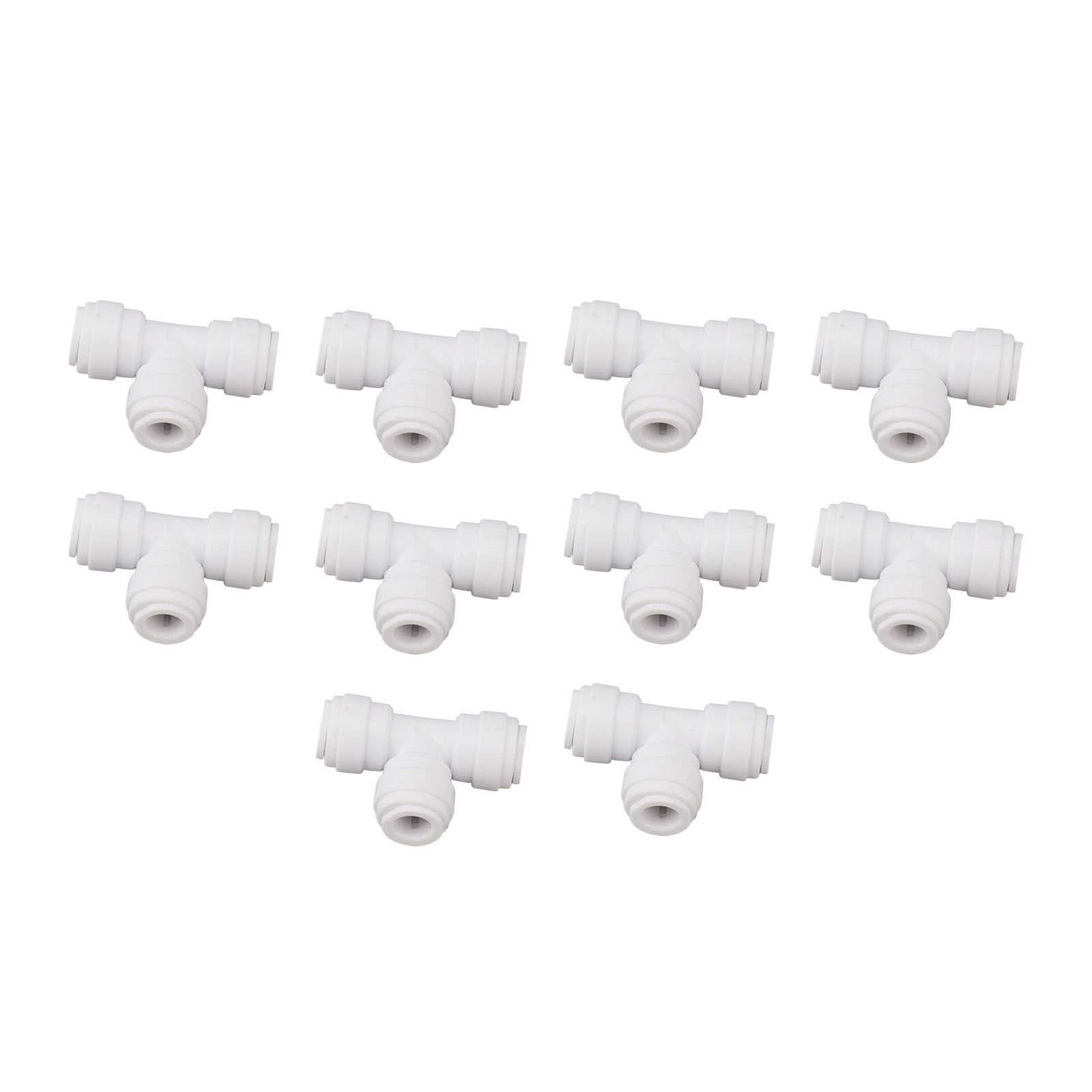 10PCS Push to Connect Fittings 8mm 5/16 Tee Coupling Quick Connector Plastic Tight Sealing Tube Fittings Home Beer Brewing Parts - Image 6