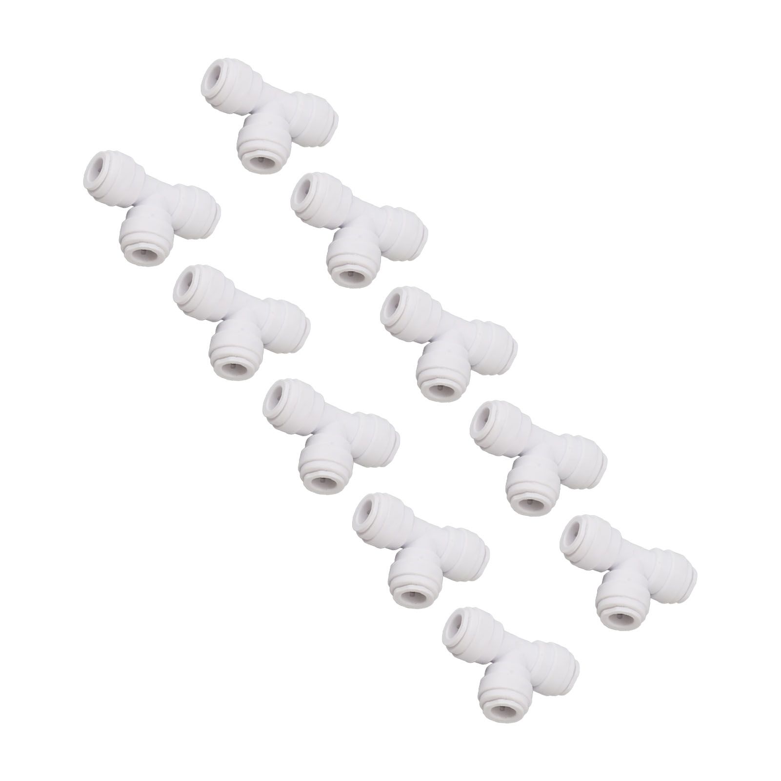 10PCS Push to Connect Fittings 8mm 5/16 Tee Coupling Quick Connector Plastic Tight Sealing Tube Fittings Home Beer Brewing Parts - Image 7