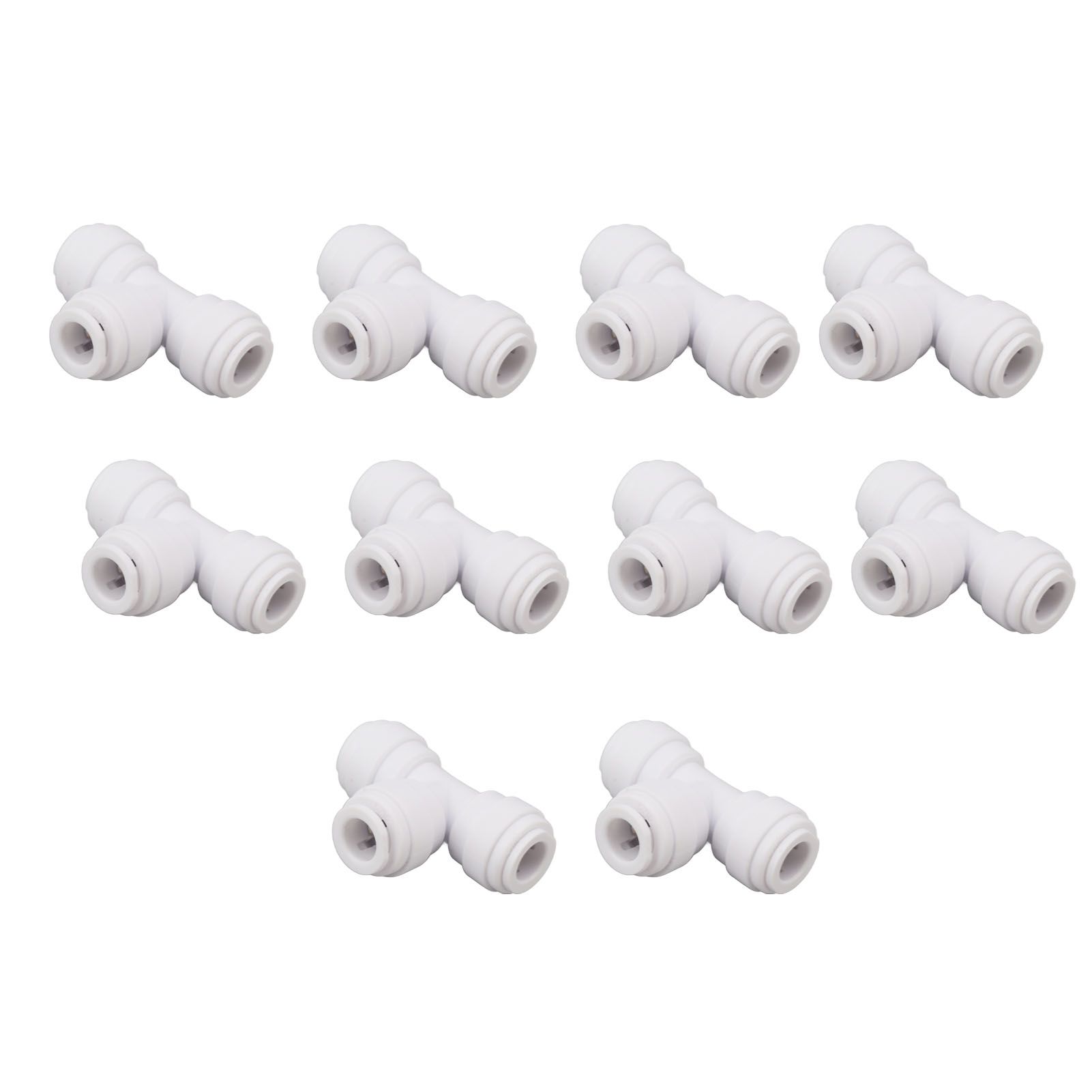 10PCS Push to Connect Fittings 8mm 5/16 Tee Coupling Quick Connector Plastic Tight Sealing Tube Fittings Home Beer Brewing Parts - Image 8