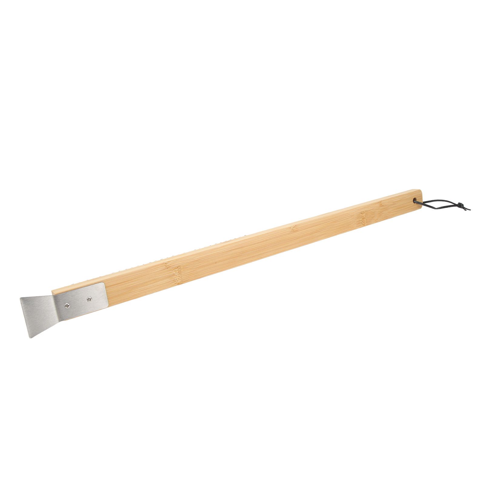 Pizza Oven Brush with Hanging Hole Bamboo Handle Wire BBQ Grill Cleaning Brush with Scraper - Image 8