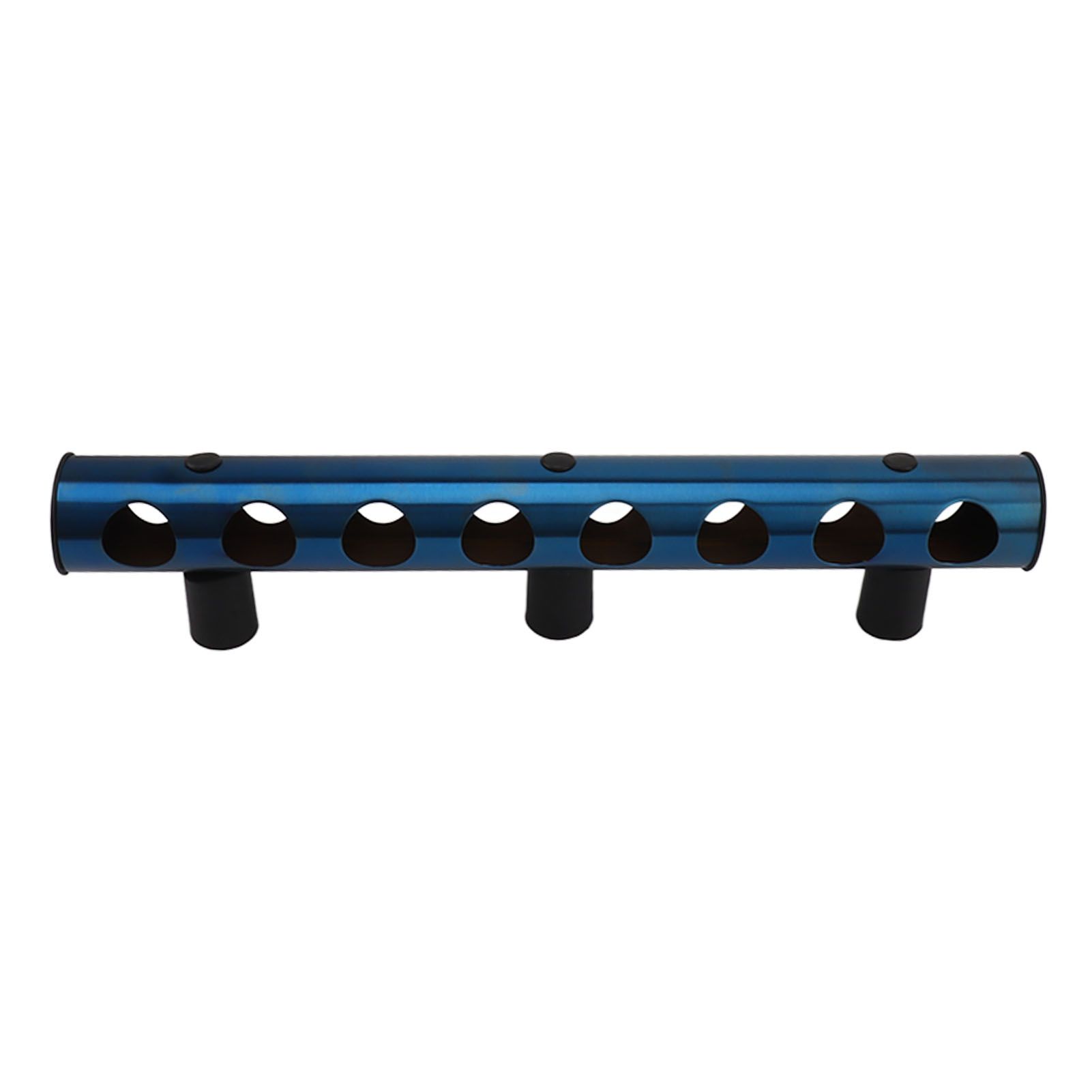 8 Holes Stainless Steel Wall Mounted Wine Rack Wall Bar Wine Bottle Rack Red Wine Storage Rack Blue - Image 3