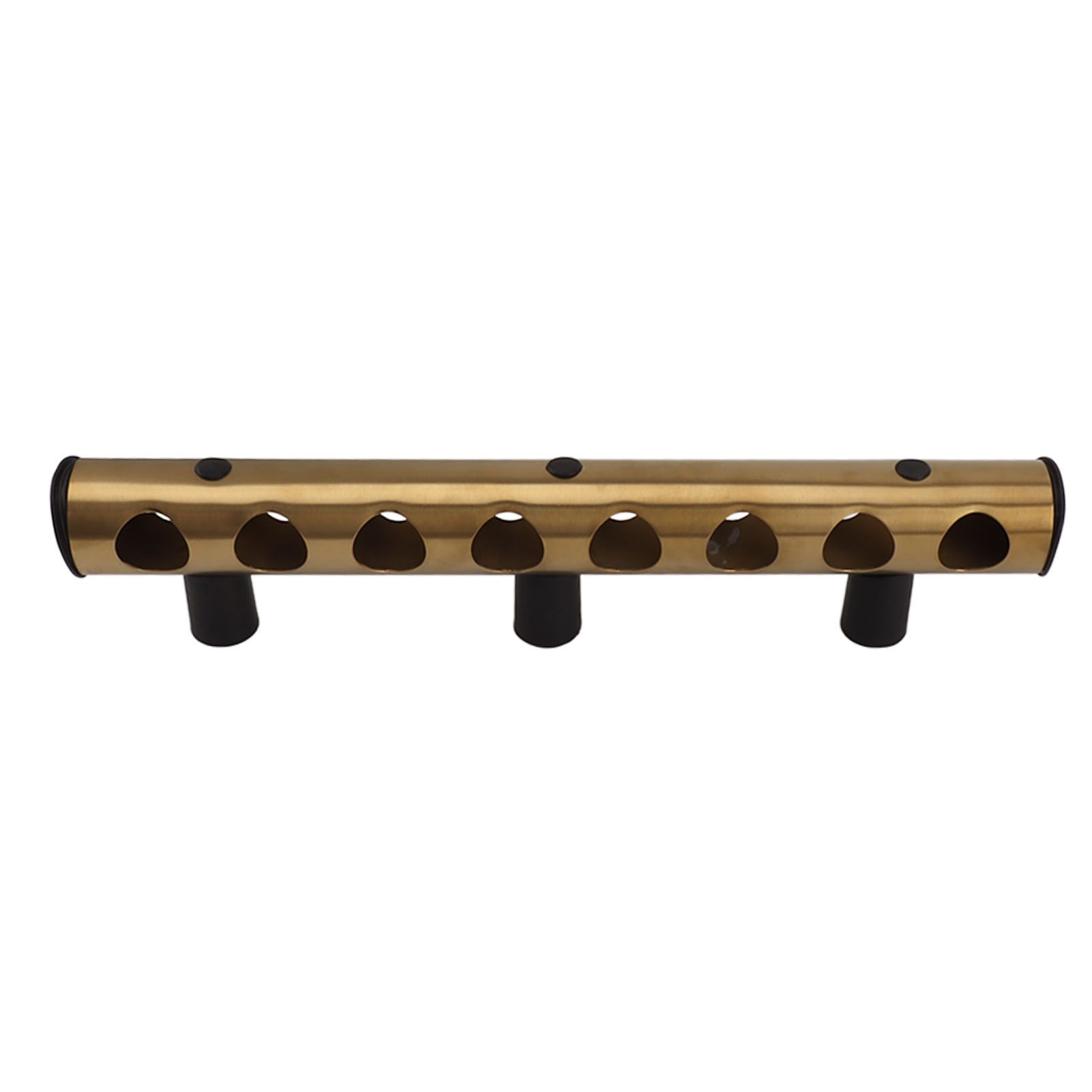 8 Holes Stainless Steel Wall Mounted Wine Rack Wall Bar Wine Bottle Rack Red Wine Storage Rack Gold - Image 7
