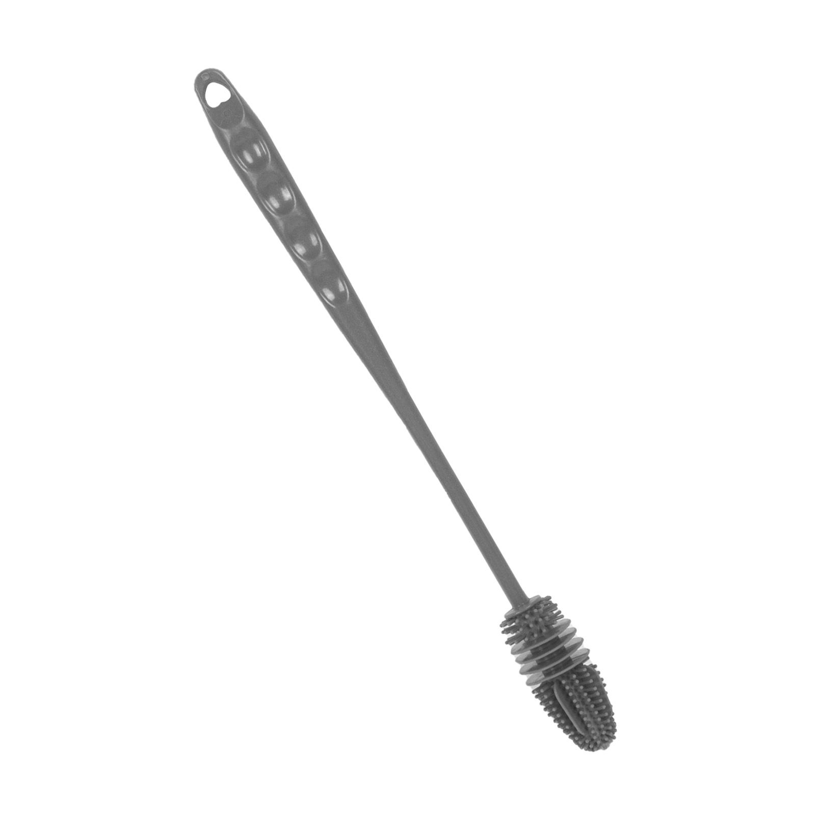 Silicone Bottle Brush Durable Long Handle Baby Bottle Cleaning Brush for Home Kitchen Office Long Grey - Image 3