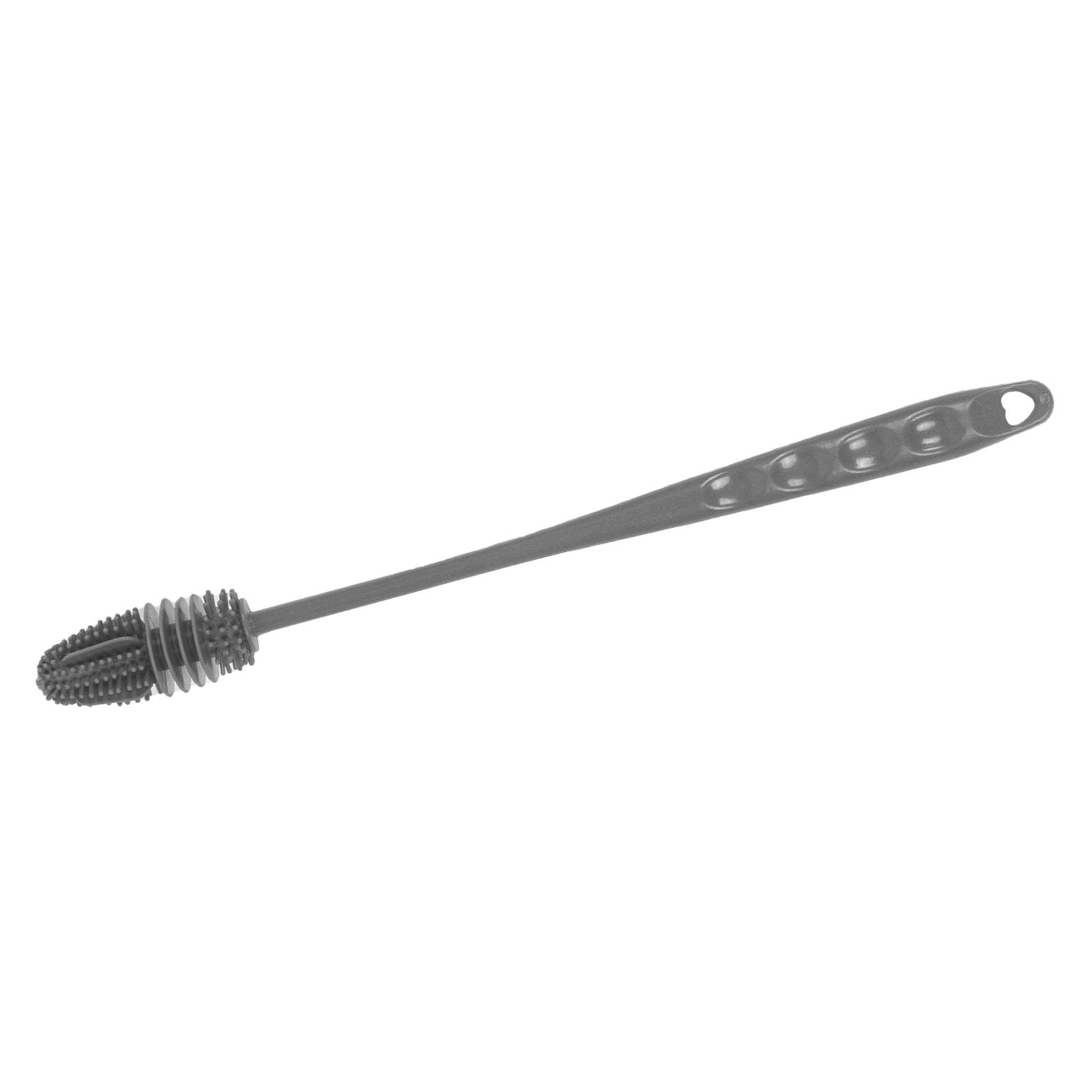 Silicone Bottle Brush Durable Long Handle Baby Bottle Cleaning Brush for Home Kitchen Office Long Grey - Image 4