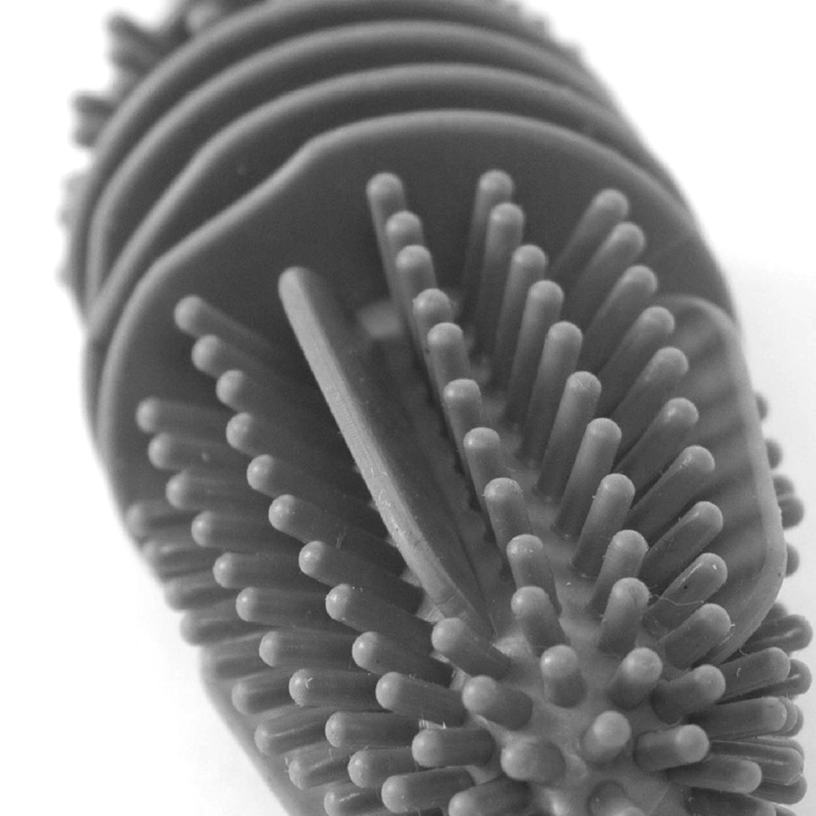 Silicone Bottle Brush Durable Long Handle Baby Bottle Cleaning Brush for Home Kitchen Office Long Grey - Image 8