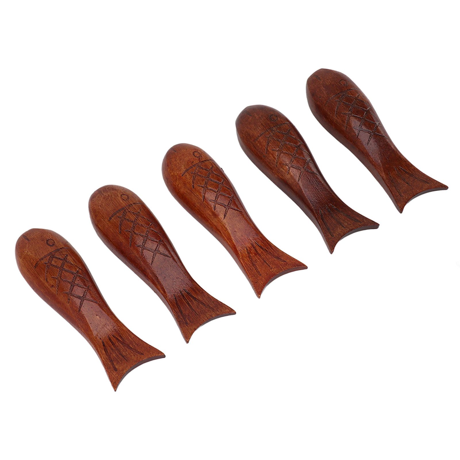 5Pcs Wooden Fish Shape Chopstick Rest Stand Rack Spoon Fork Knife Holder Wooden Chopstick Holder - Image 8
