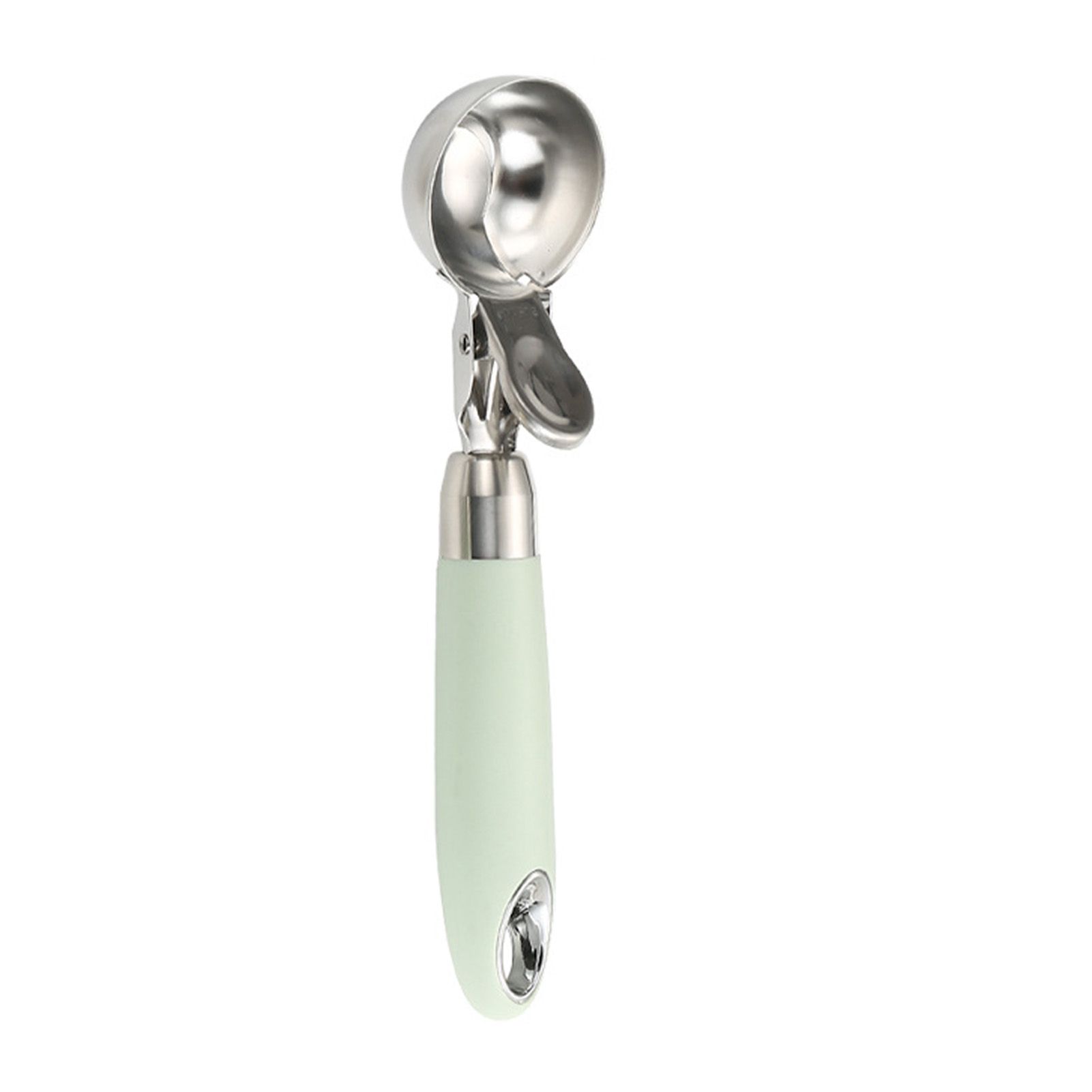 Ice Cream Scoop Smoothing Stainless Steel Hanging Hole Multifunction Cupcake Scoop for Home Kitchen Cafe Bar Trigger Release Scoop - Image 1