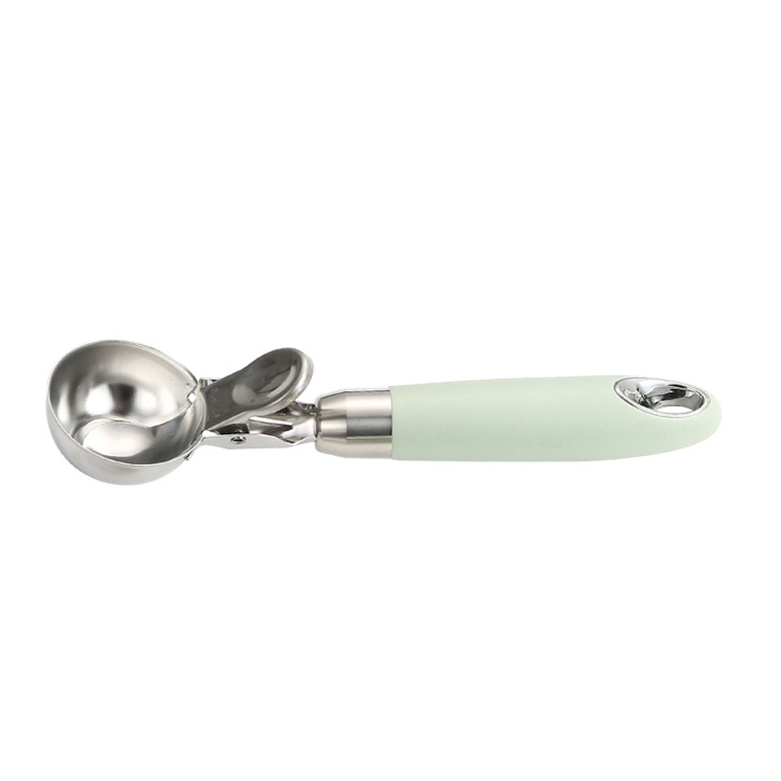 Ice Cream Scoop Smoothing Stainless Steel Hanging Hole Multifunction Cupcake Scoop for Home Kitchen Cafe Bar Trigger Release Scoop - Image 2