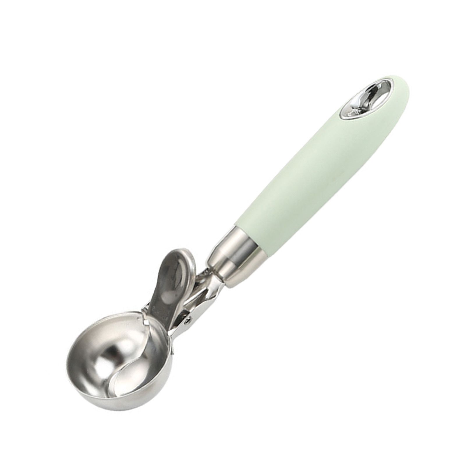 Ice Cream Scoop Smoothing Stainless Steel Hanging Hole Multifunction Cupcake Scoop for Home Kitchen Cafe Bar Trigger Release Scoop - Image 3