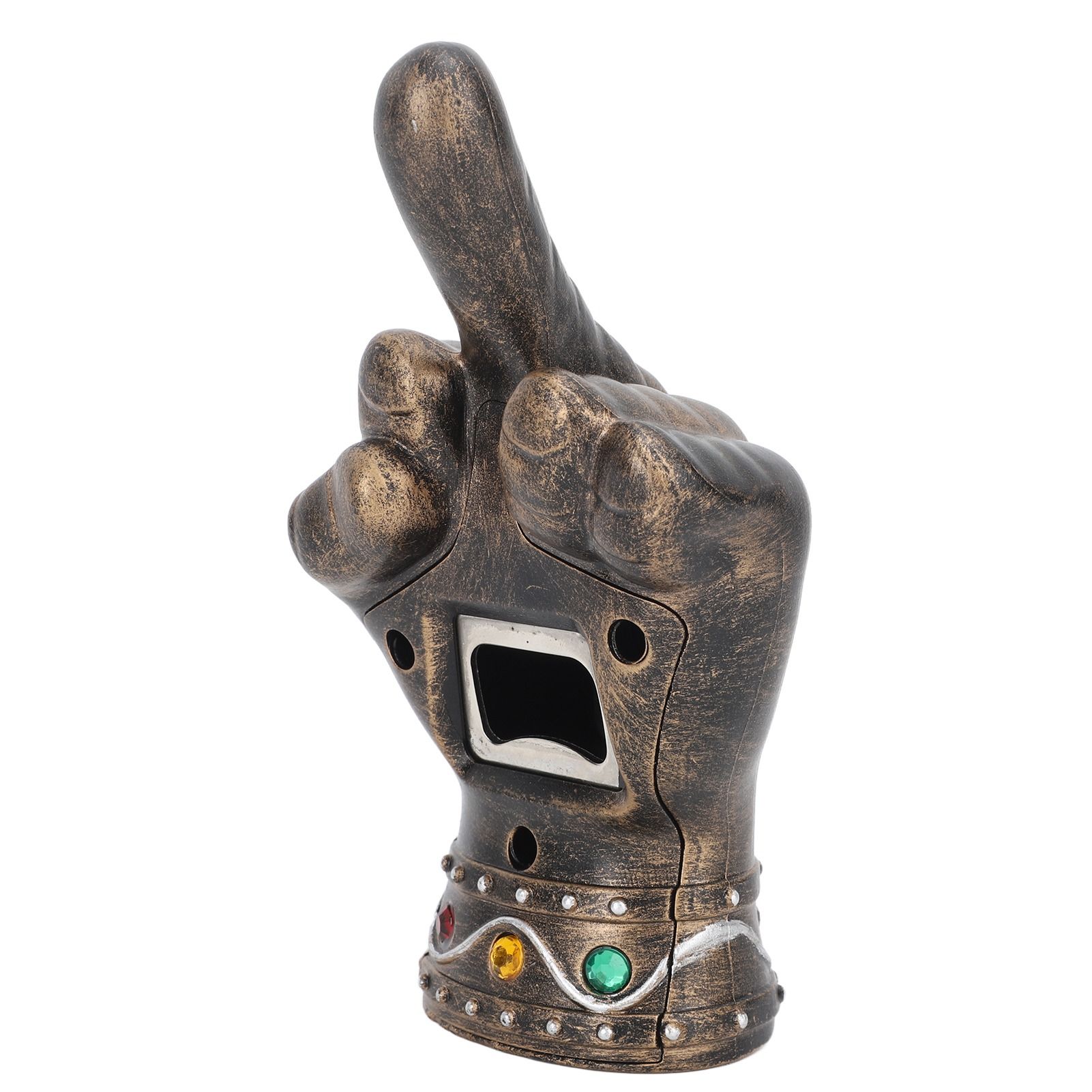 Fist Beer Opener Cool Middle Finger Shape Portable Fist Beer Bottle Opener for Men Husband Dad Grandpa Boyfriend Gold - Image 2