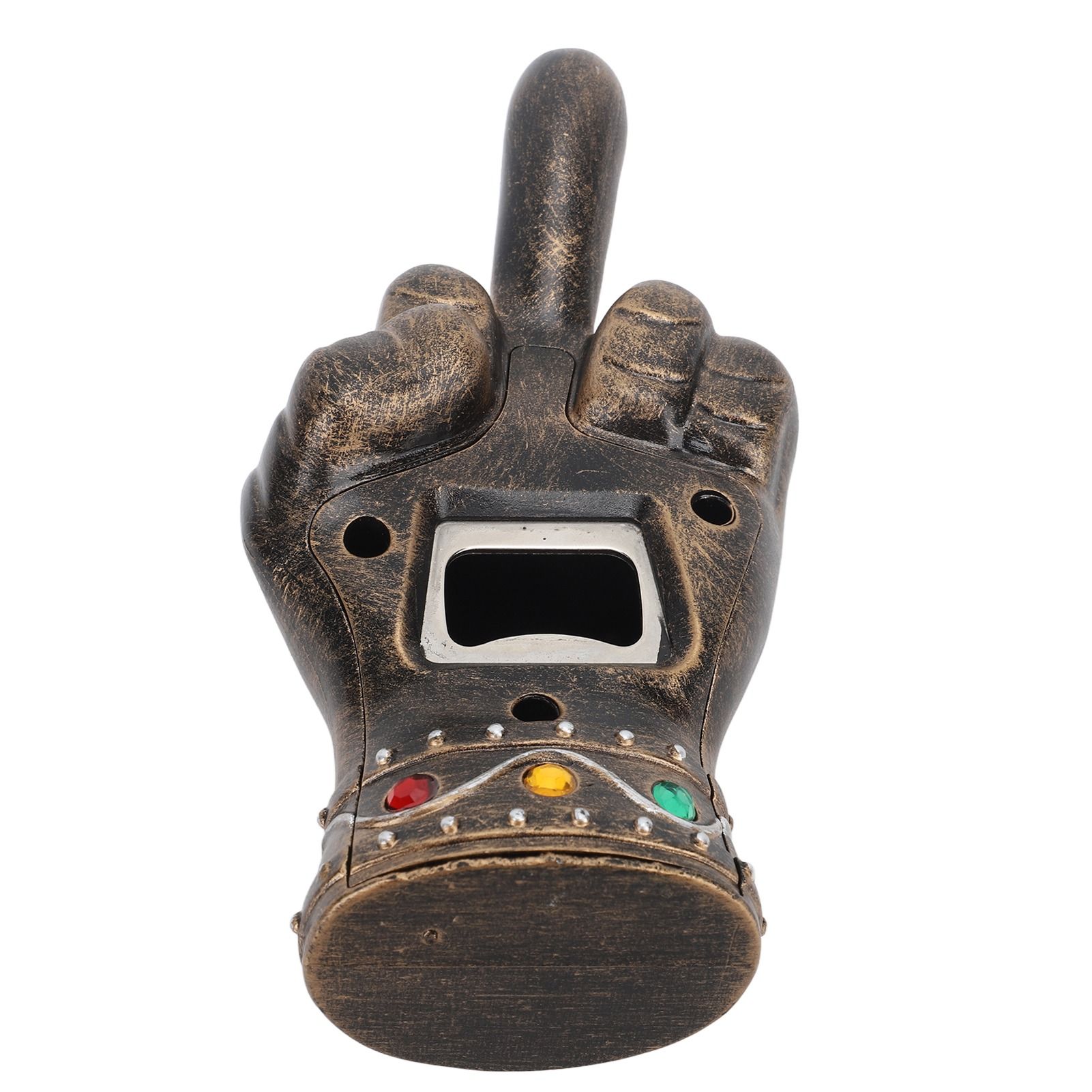 Fist Beer Opener Cool Middle Finger Shape Portable Fist Beer Bottle Opener for Men Husband Dad Grandpa Boyfriend Gold - Image 4
