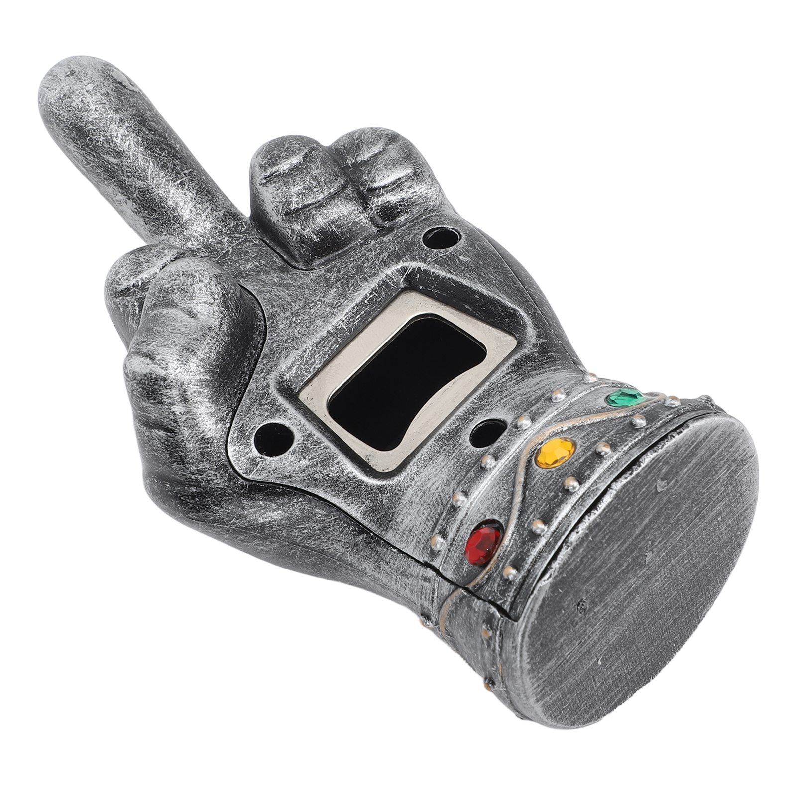 Fist Beer Opener Cool Middle Finger Shape Portable Fist Beer Bottle Opener for Men Husband Dad Grandpa Boyfriend Silver - Image 5