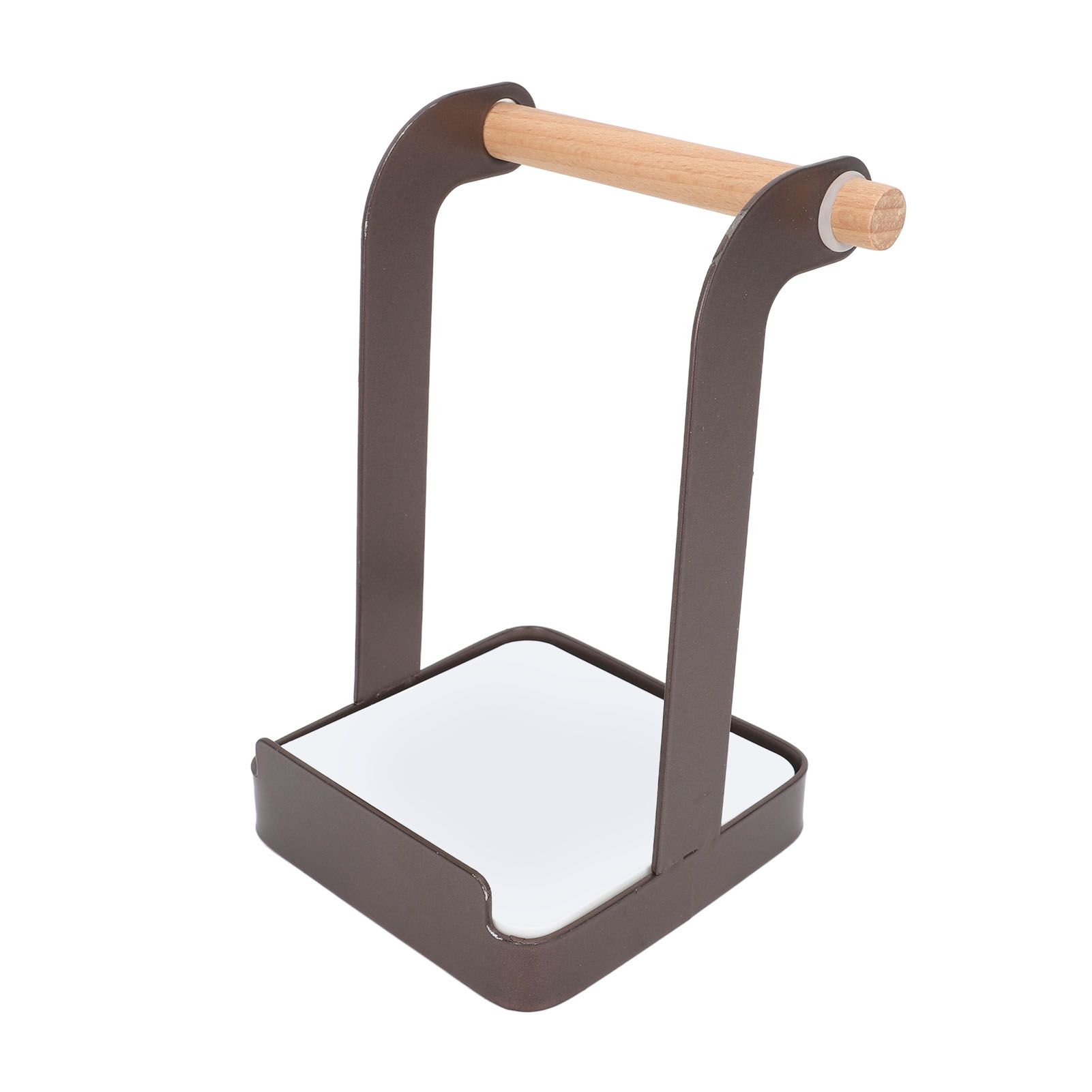 Pot Lid Holder Rack Multifunction Prevent Slip Iron Basin Wood Rack Cooking Tool Spatula Stand Kitchen Organizer Coffee - Image 2