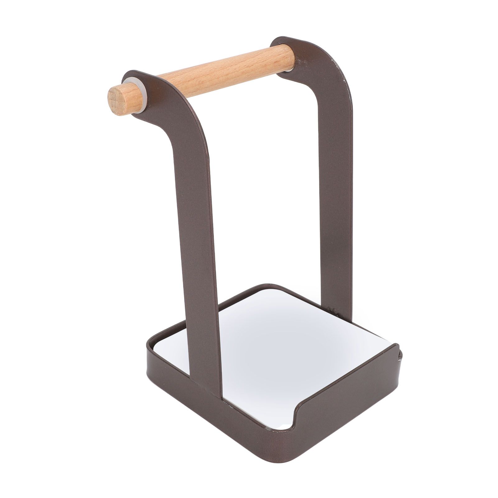 Pot Lid Holder Rack Multifunction Prevent Slip Iron Basin Wood Rack Cooking Tool Spatula Stand Kitchen Organizer Coffee - Image 3