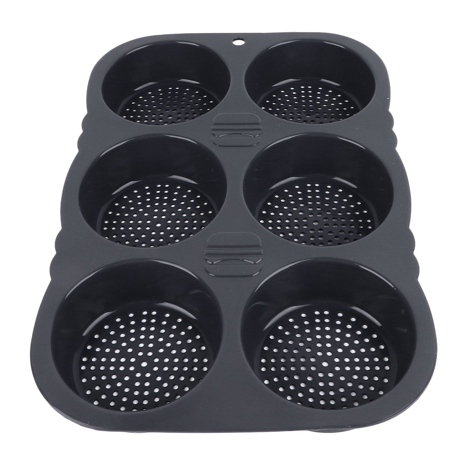 6 Cavity Hamburger Bun Mould Foldable Reusable Bread Mould ‑40℉ to +446℉ Heat Resistance Baking Mould for Kitchen - Image 4