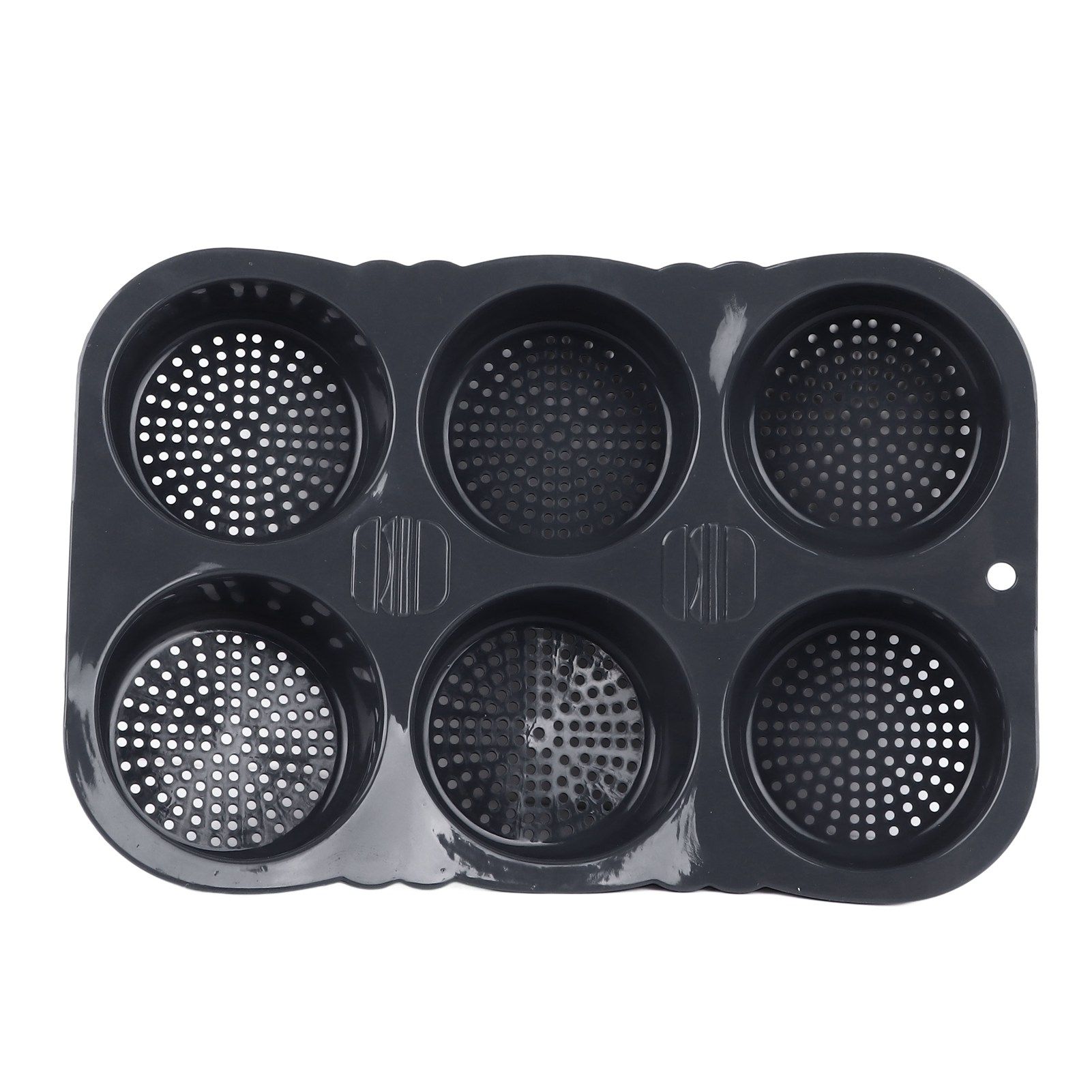 6 Cavity Hamburger Bun Mould Foldable Reusable Bread Mould ‑40℉ to +446℉ Heat Resistance Baking Mould for Kitchen - Image 6