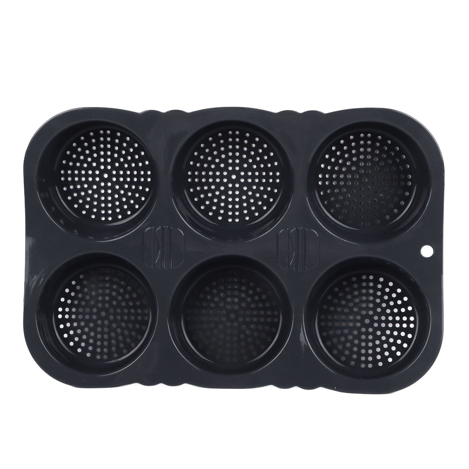 6 Cavity Hamburger Bun Mould Foldable Reusable Bread Mould ‑40℉ to +446℉ Heat Resistance Baking Mould for Kitchen - Image 7