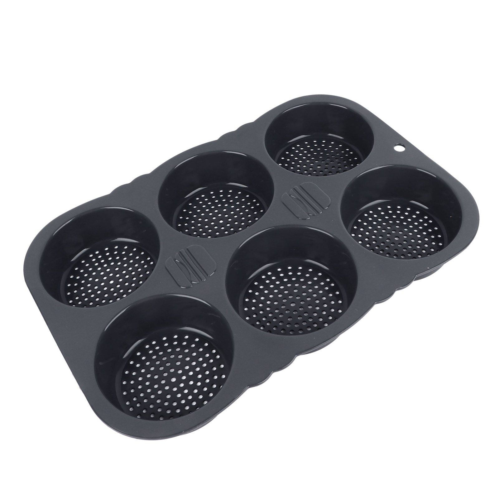 6 Cavity Hamburger Bun Mould Foldable Reusable Bread Mould ‑40℉ to +446℉ Heat Resistance Baking Mould for Kitchen - Image 8