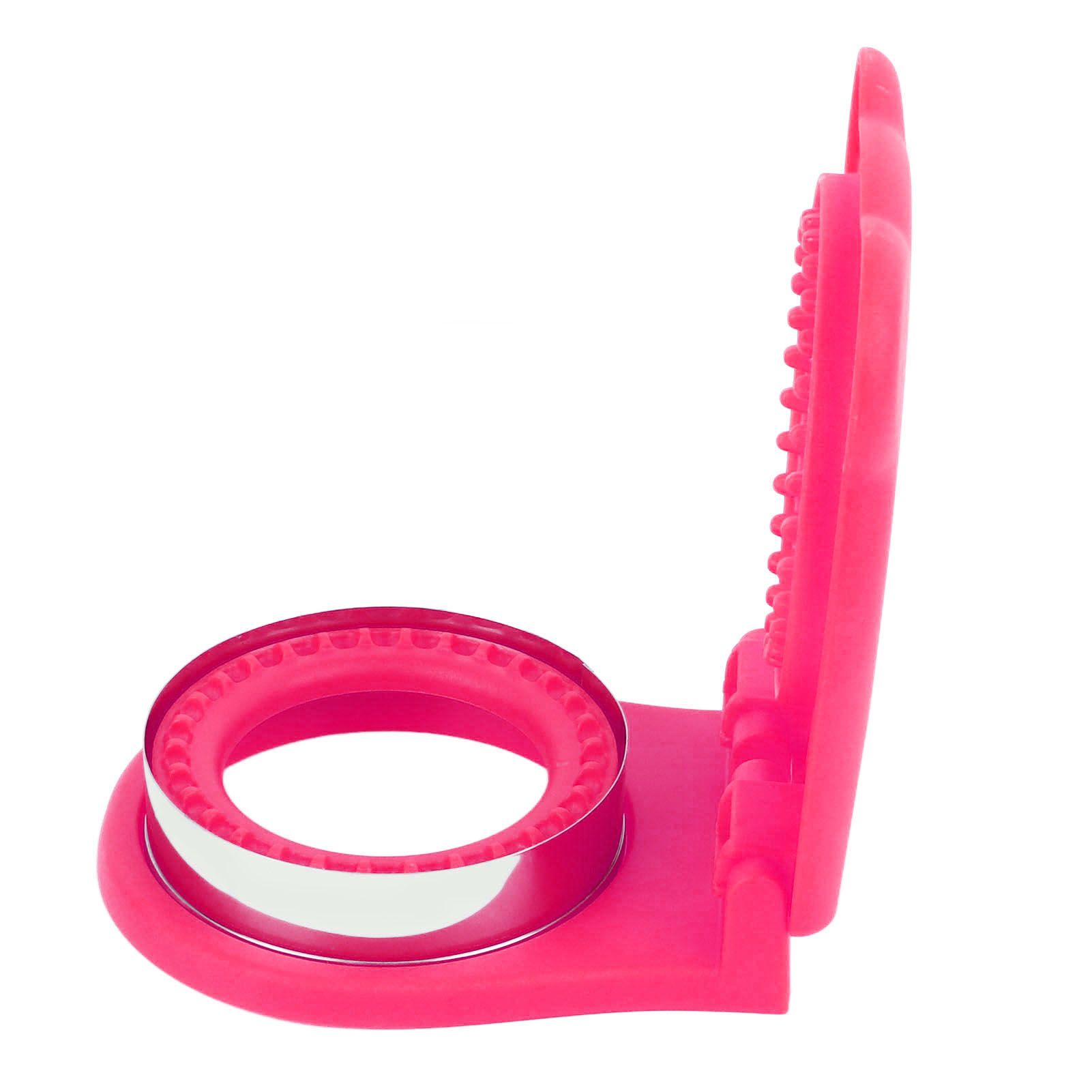 Sandwich Cutter Mold Manual Cake Bread Cutter Sealer Tool Round for Kitchen Cooking Rose Red - Image 6
