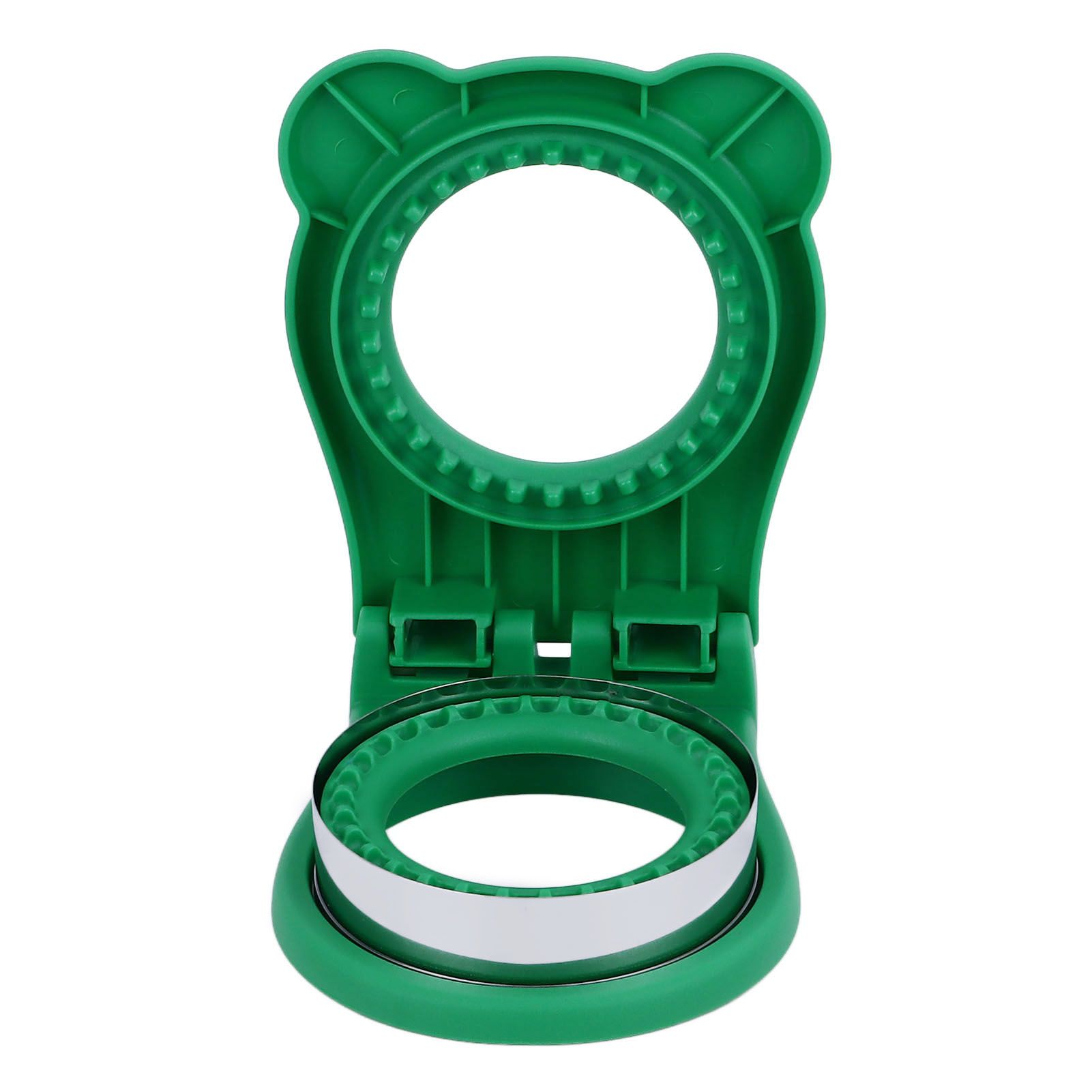 Sandwich Cutter Mold Manual Cake Bread Cutter Sealer Tool Round for Kitchen Cooking Green - Image 4