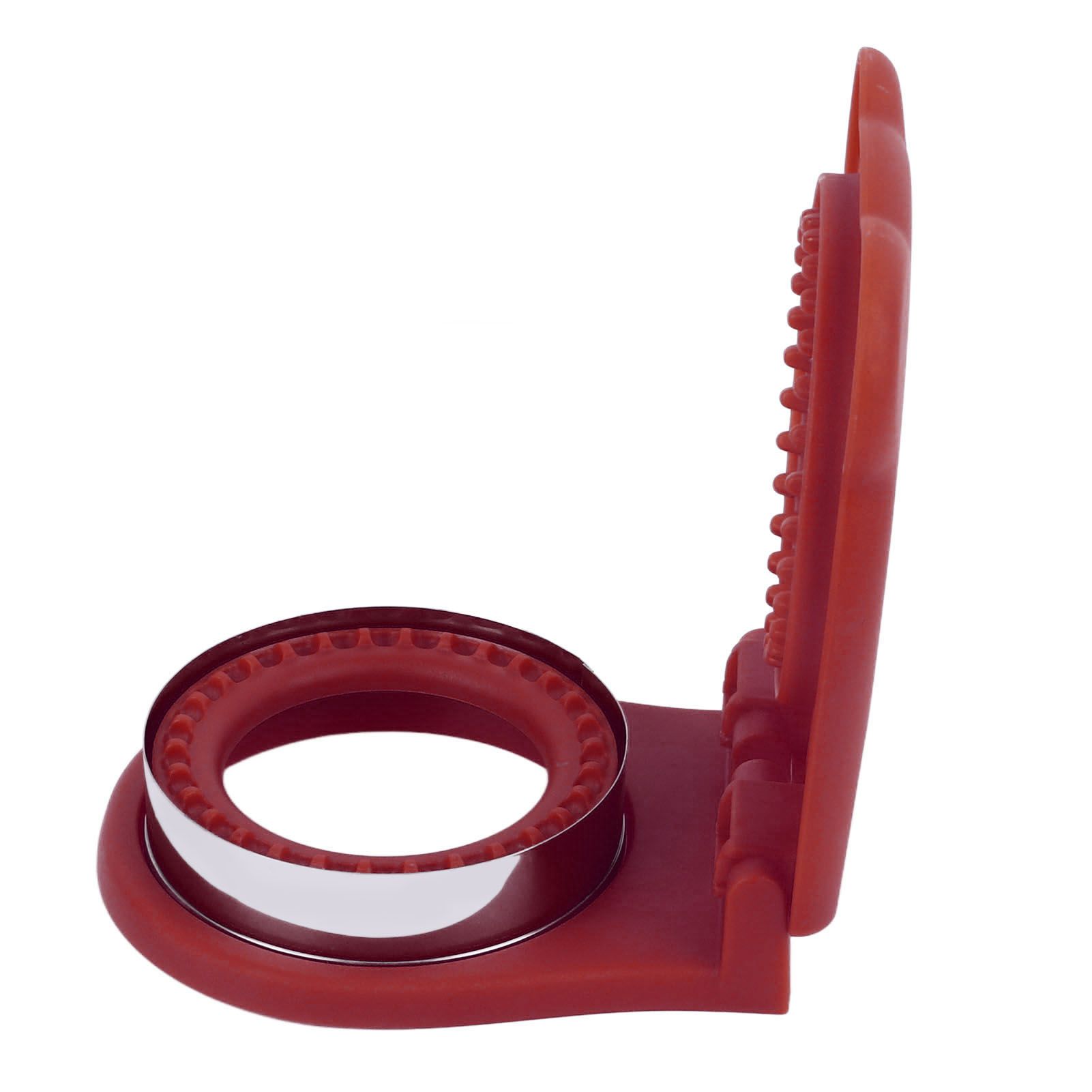 Sandwich Cutter Mold Manual Cake Bread Cutter Sealer Tool Round for Kitchen Cooking Red - Image 6