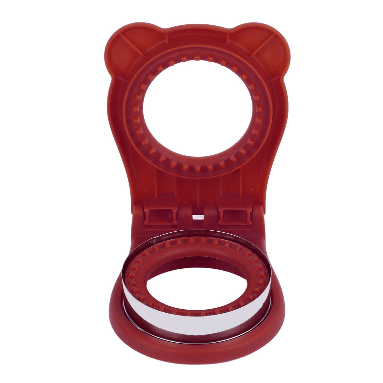 Sandwich Cutter Mold Manual Cake Bread Cutter Sealer Tool Round for Kitchen Cooking Red - Image 7