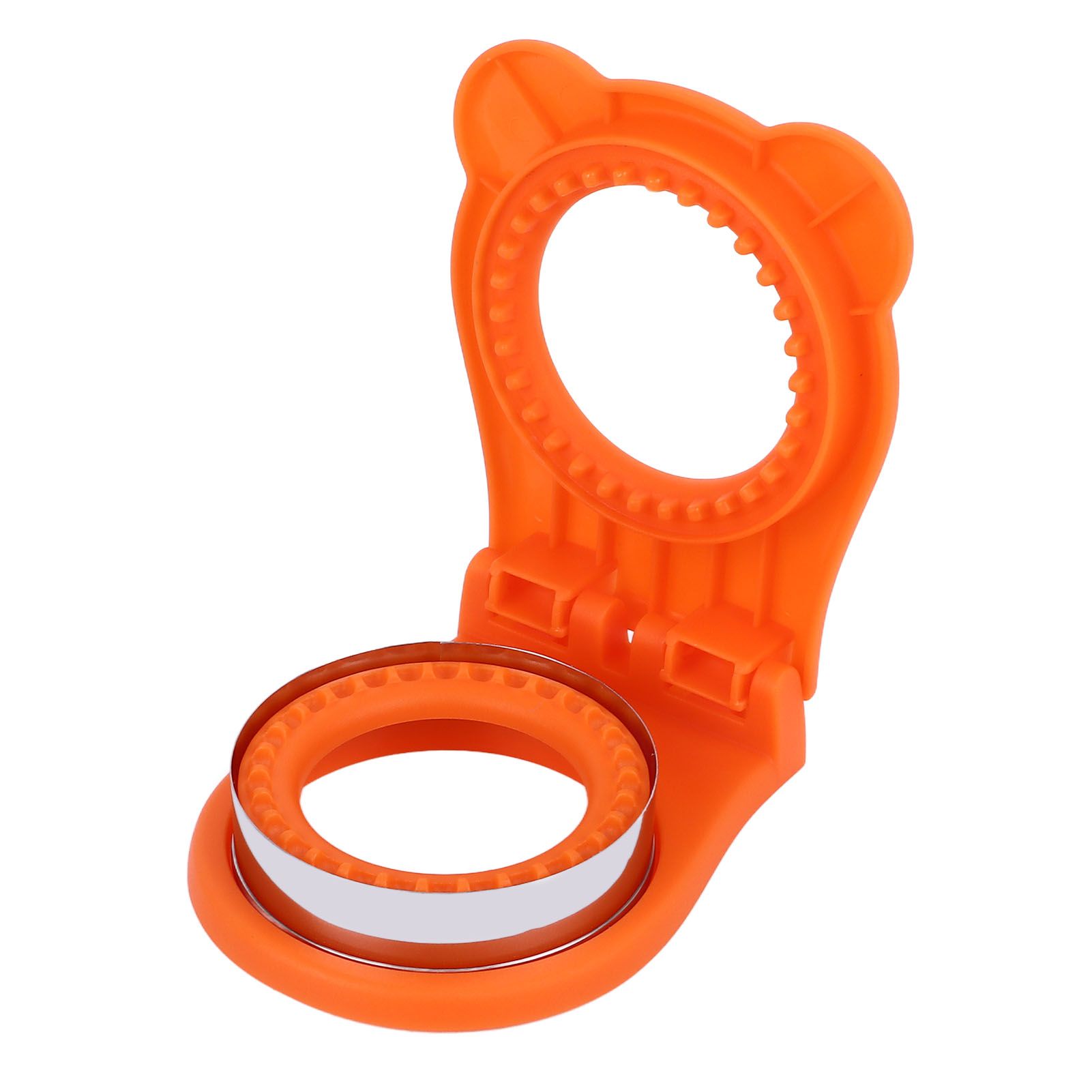 Sandwich Cutter Mold Manual Cake Bread Cutter Sealer Tool Round for Kitchen Cooking Orange - Image 3