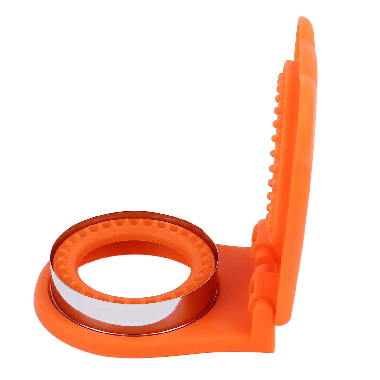 Sandwich Cutter Mold Manual Cake Bread Cutter Sealer Tool Round for Kitchen Cooking Orange - Image 6
