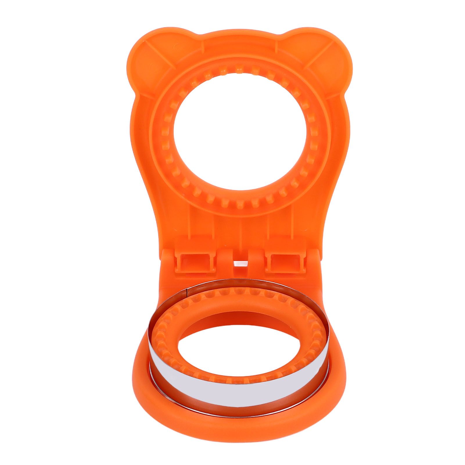 Sandwich Cutter Mold Manual Cake Bread Cutter Sealer Tool Round for Kitchen Cooking Orange - Image 7