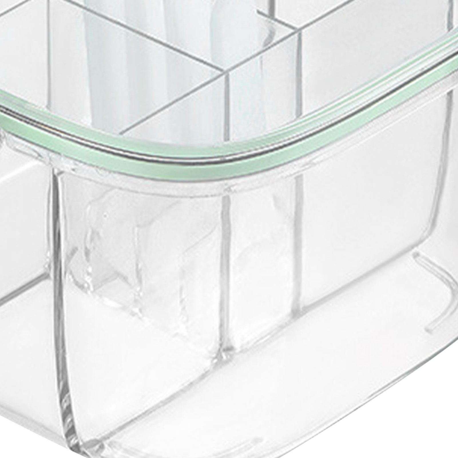 Seasoning Box 4 Compartments Transparent Window Strong PET Seasoning Jar with 4 Spoons for Home Kitchen Cooking Light Green - Image 8