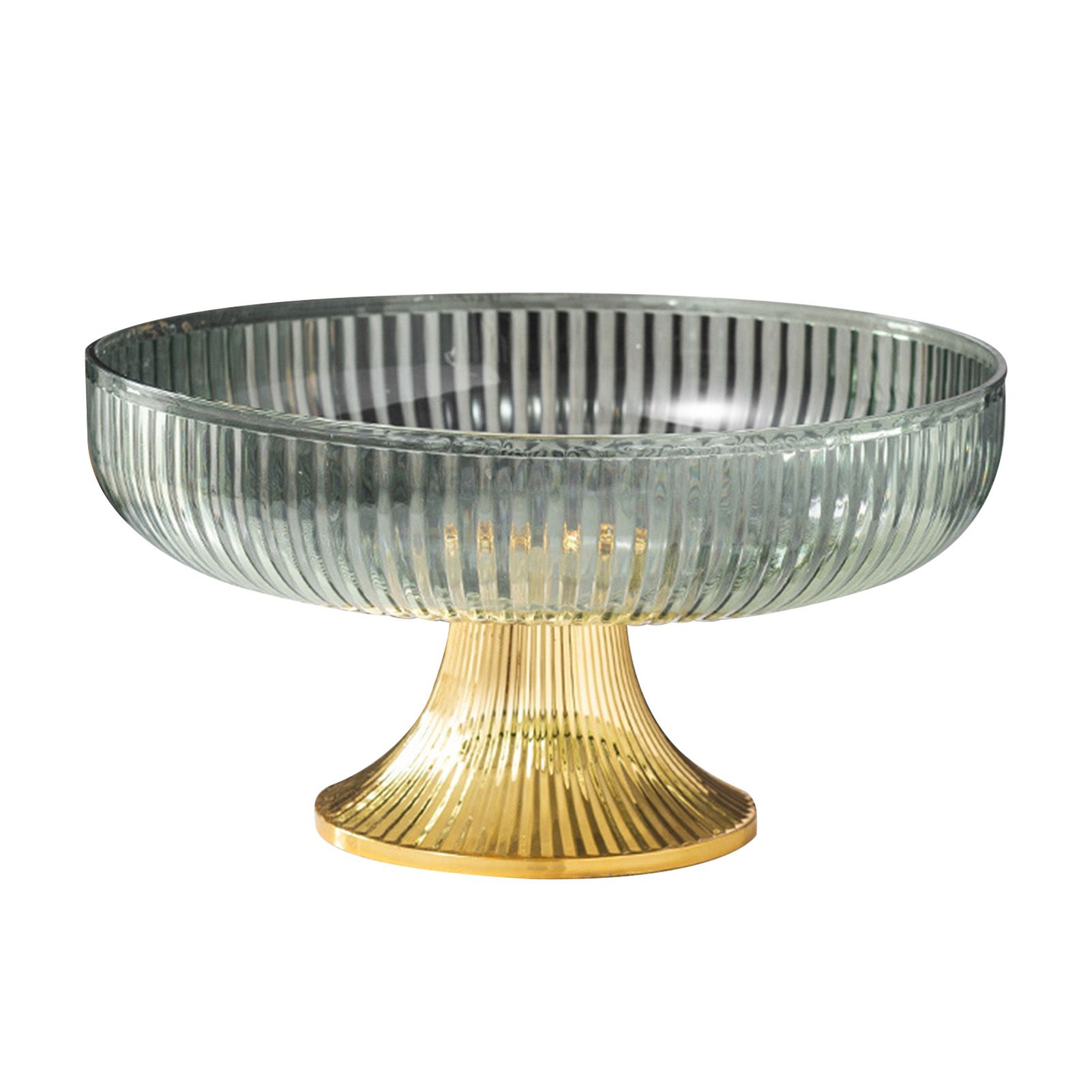 Fruit Plate Multifunctional Plastic Stylish Space Saving Decorative Snack Bowl for Candy Nuts Fruit Green - Image 1