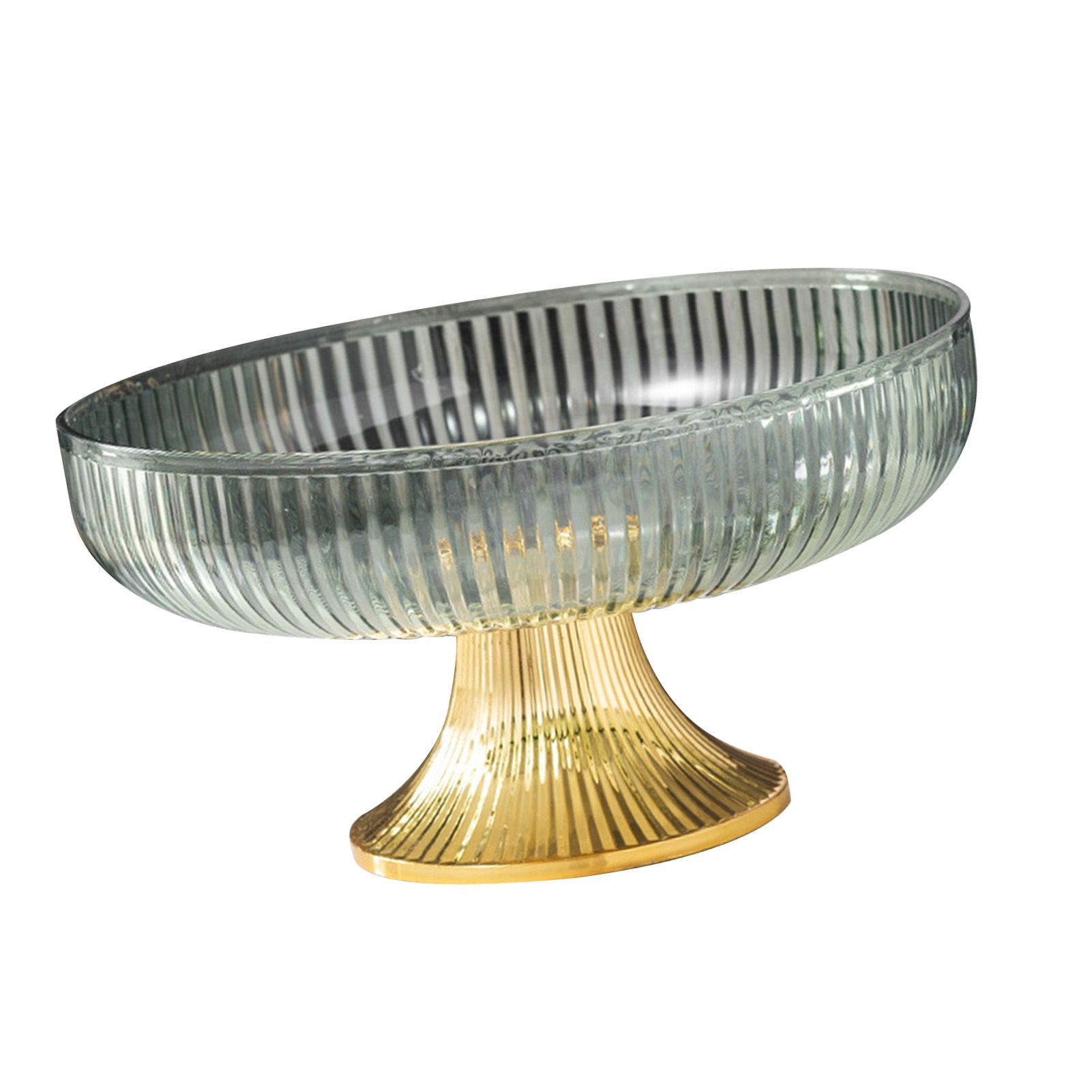 Fruit Plate Multifunctional Plastic Stylish Space Saving Decorative Snack Bowl for Candy Nuts Fruit Green - Image 2