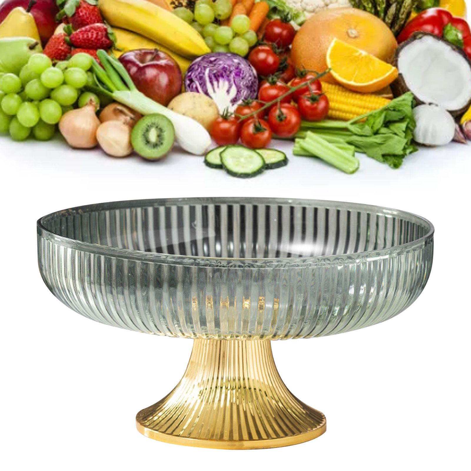Fruit Plate Multifunctional Plastic Stylish Space Saving Decorative Snack Bowl for Candy Nuts Fruit Green - Image 5