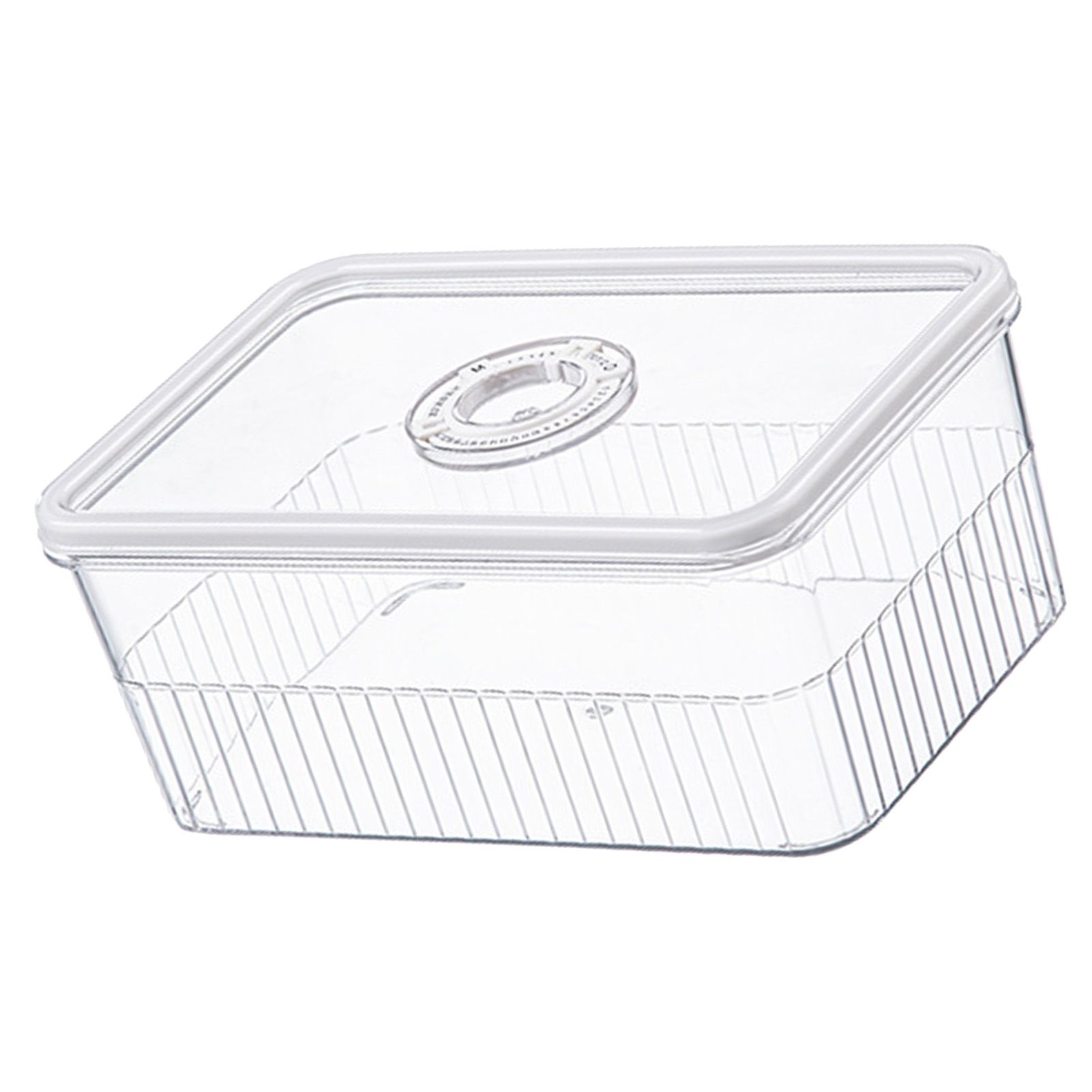 Refrigerator Storage Box with Lids Plastic Transparent Sealed Fridge Food Storage Containers for Fruits Vegetables M - Image 3