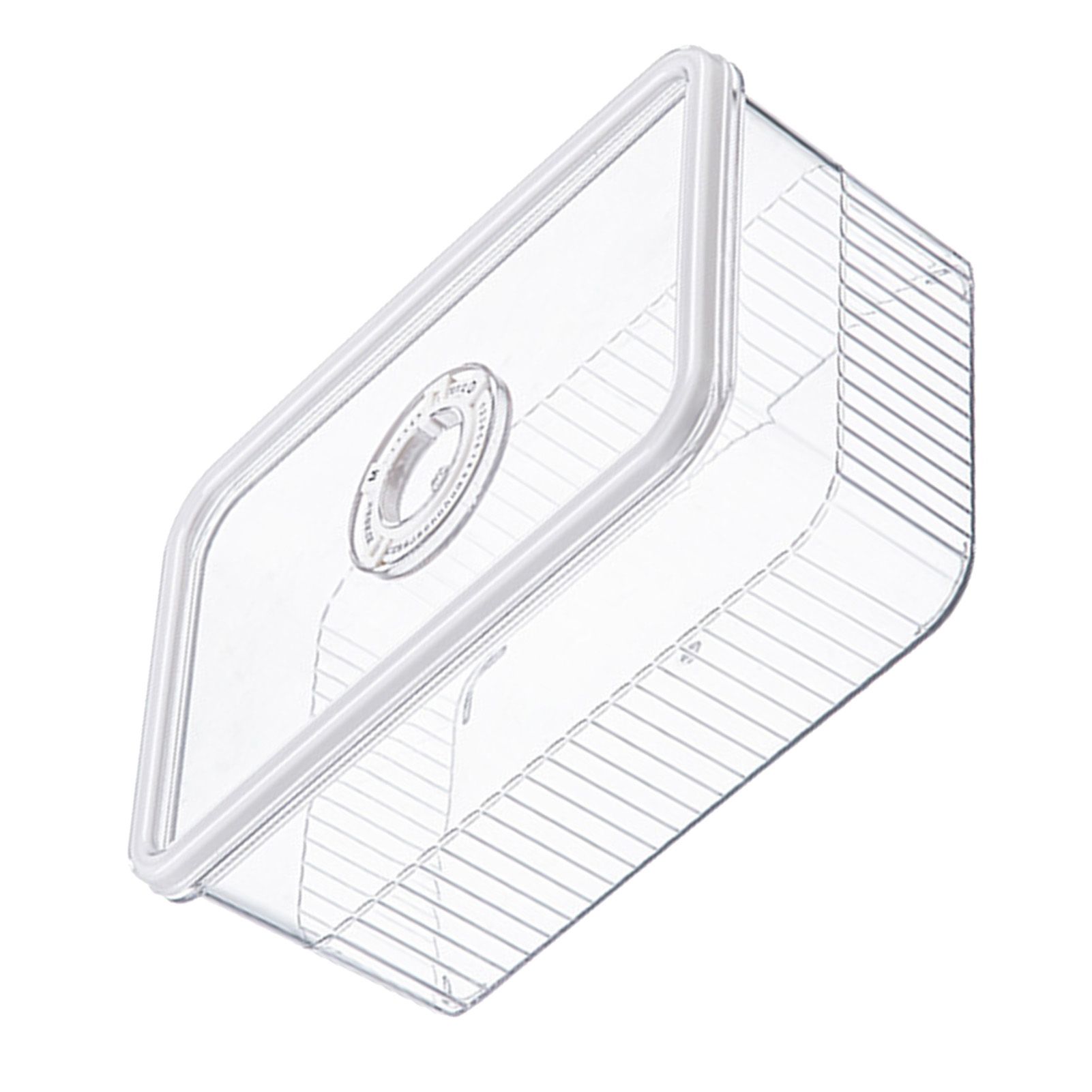 Refrigerator Storage Box with Lids Plastic Transparent Sealed Fridge Food Storage Containers for Fruits Vegetables M - Image 6