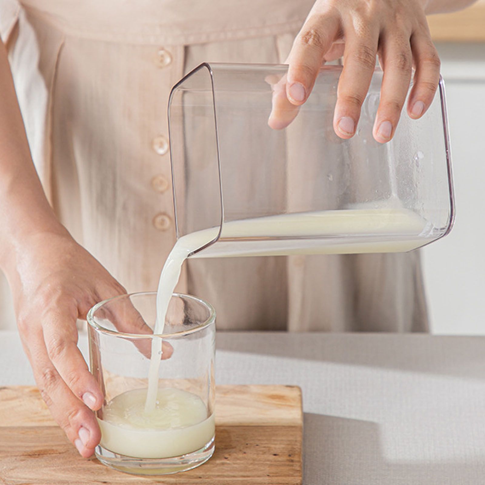 Yogurt Strainer with Extra Fine Mesh Strainer Bag Transparent Cover Multi Functional Cheese Filter - Image 5