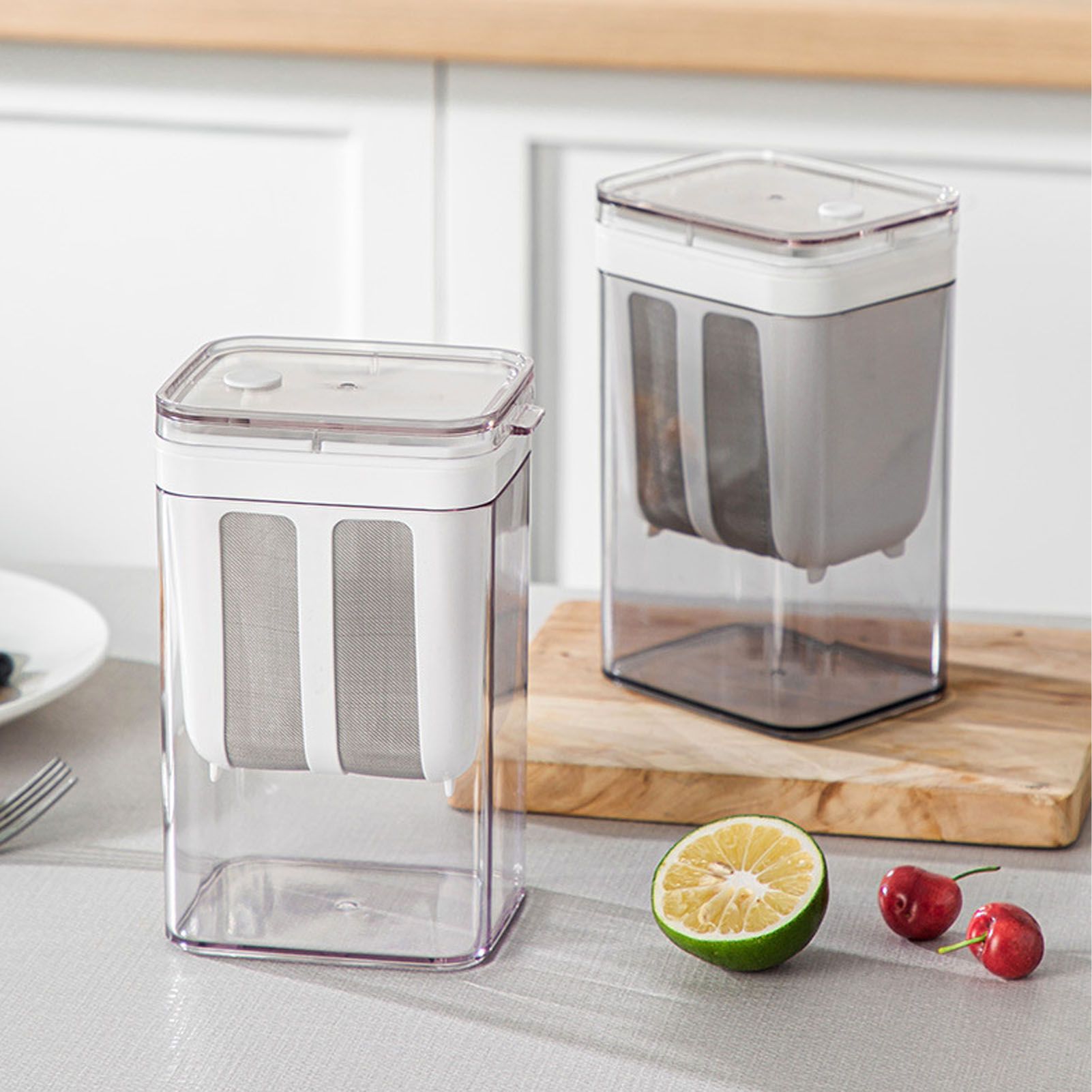 Yogurt Strainer with Extra Fine Mesh Strainer Bag Transparent Cover Multi Functional Cheese Filter - Image 6