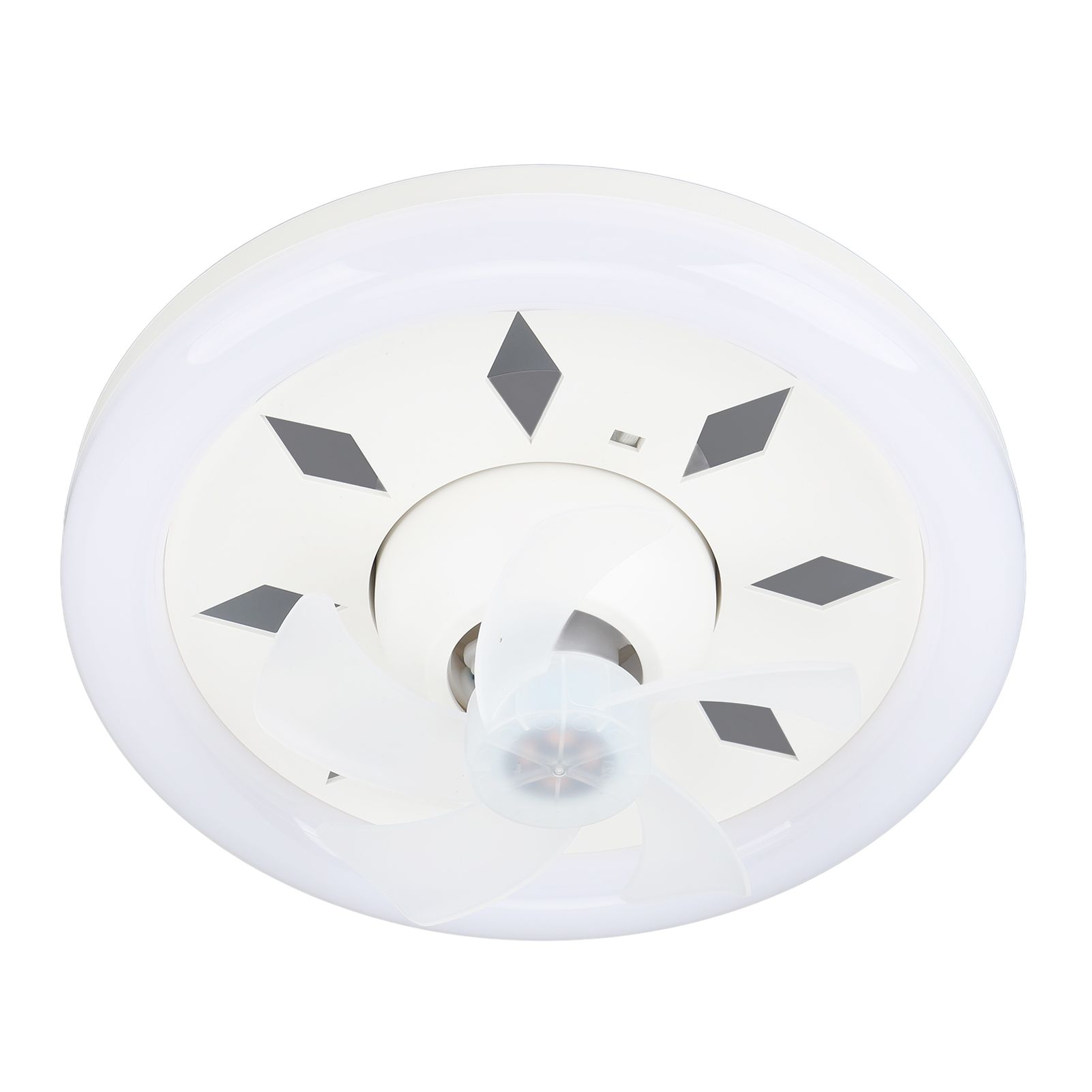 11.8in 60W Ceiling Fan with Light E27 LED Dimmable Ceiling Fans with Remote Control 3 Speeds 5 Blades 360 Degree Rotatable 85‑265V - Image 2