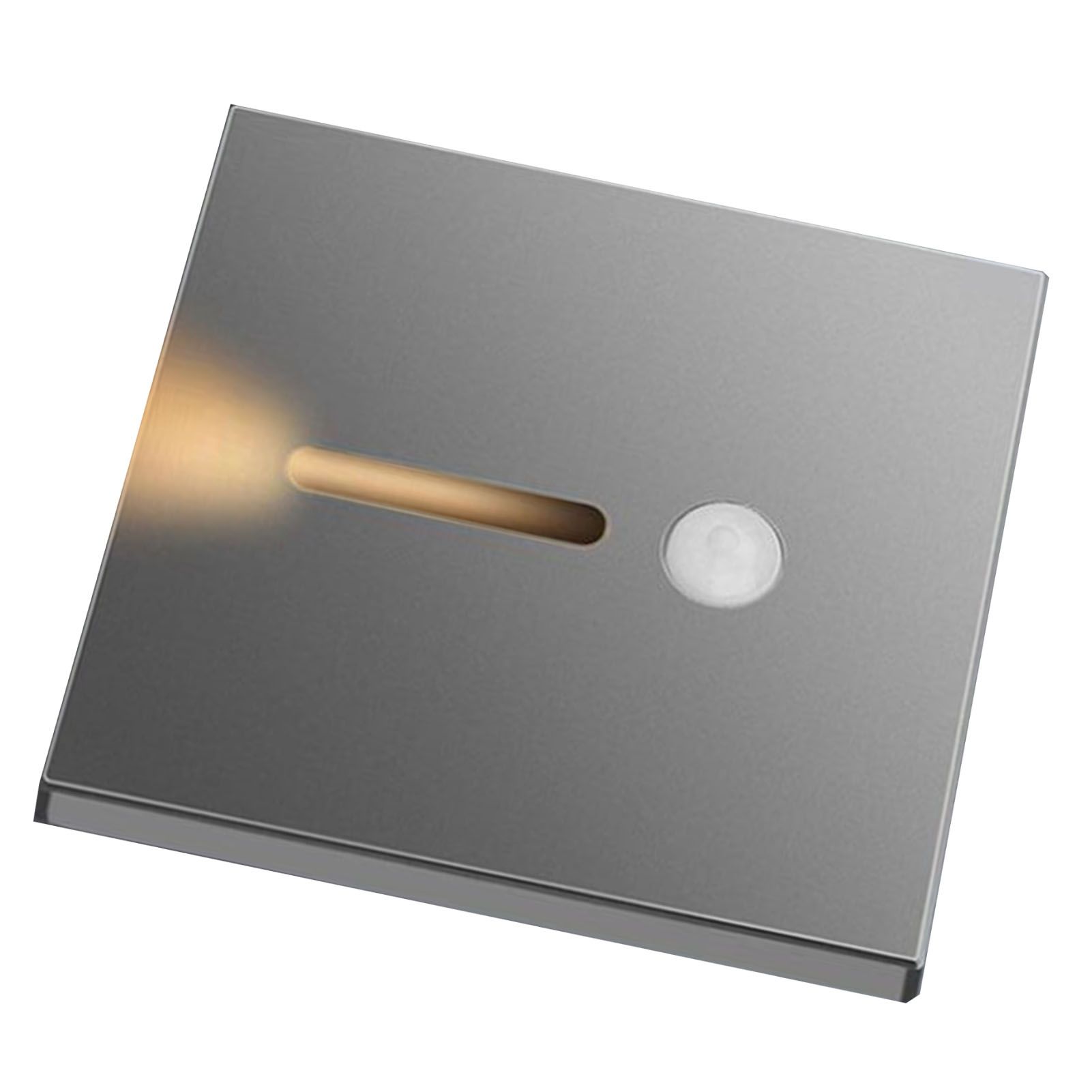 LED Motion Sensor Night Light ABS Small LED Induction Lamp for Bedside Corridor Hallway Grey - Image 3