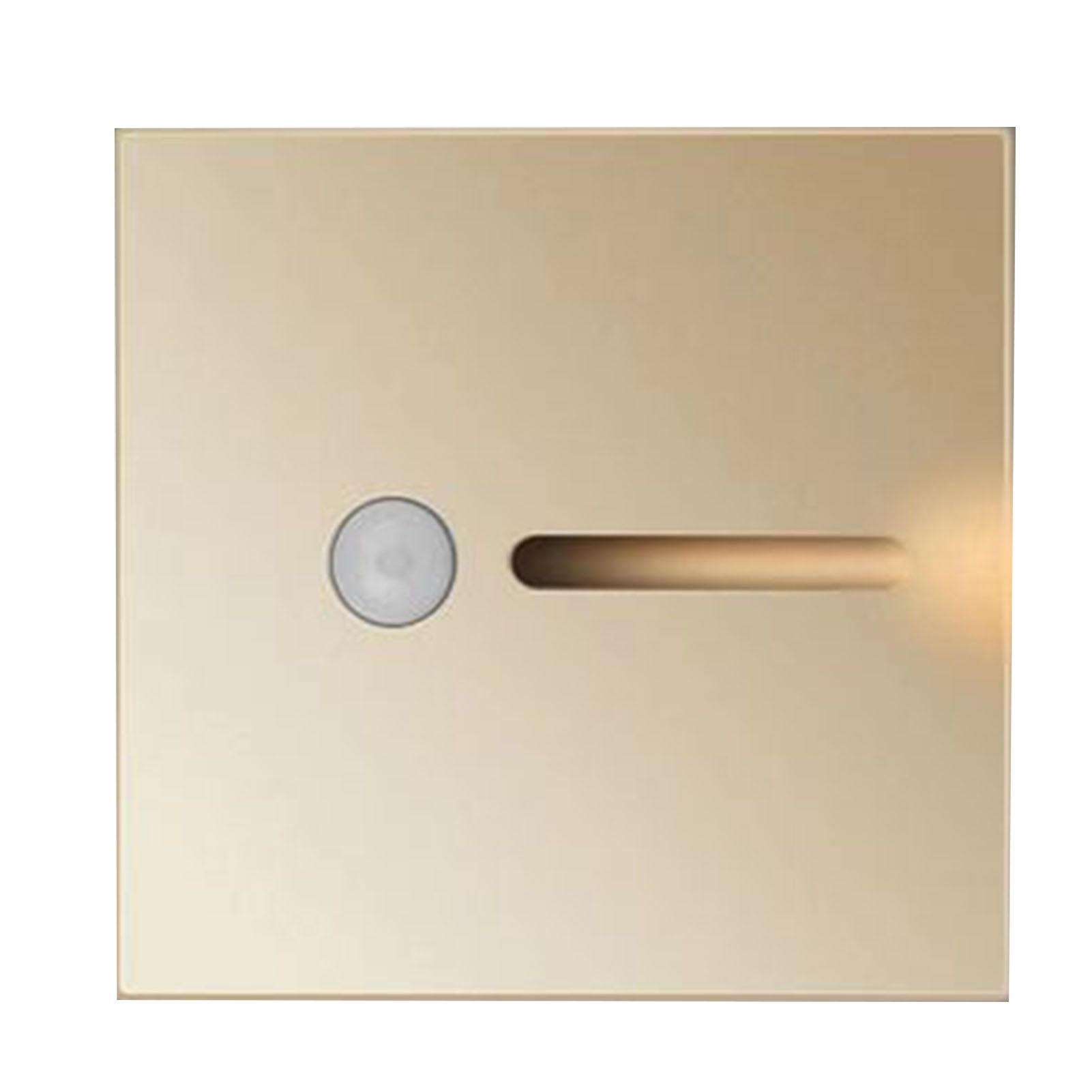 LED Motion Sensor Night Light ABS Small LED Induction Lamp for Bedside Corridor Hallway Gold - Image 2