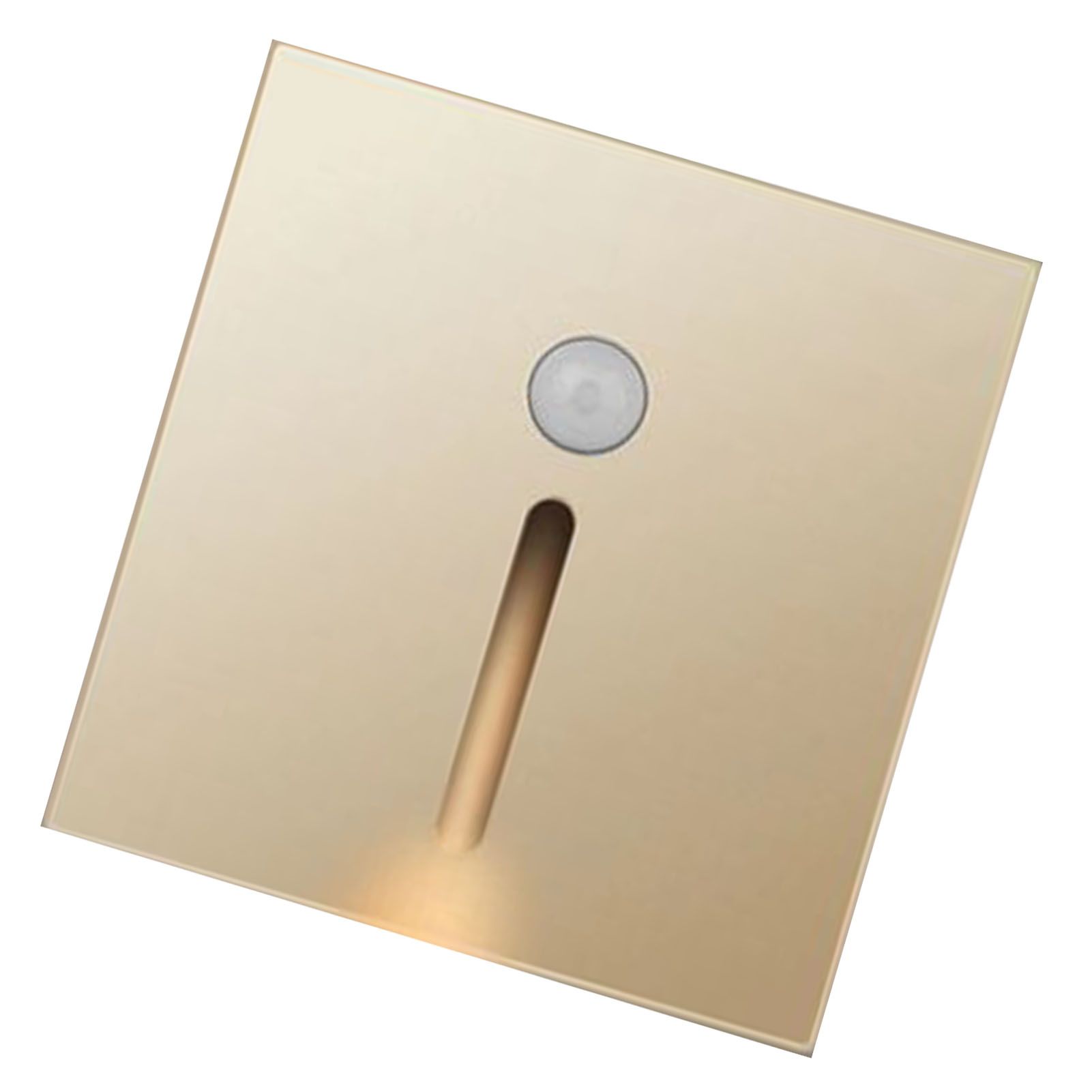 LED Motion Sensor Night Light ABS Small LED Induction Lamp for Bedside Corridor Hallway Gold - Image 4