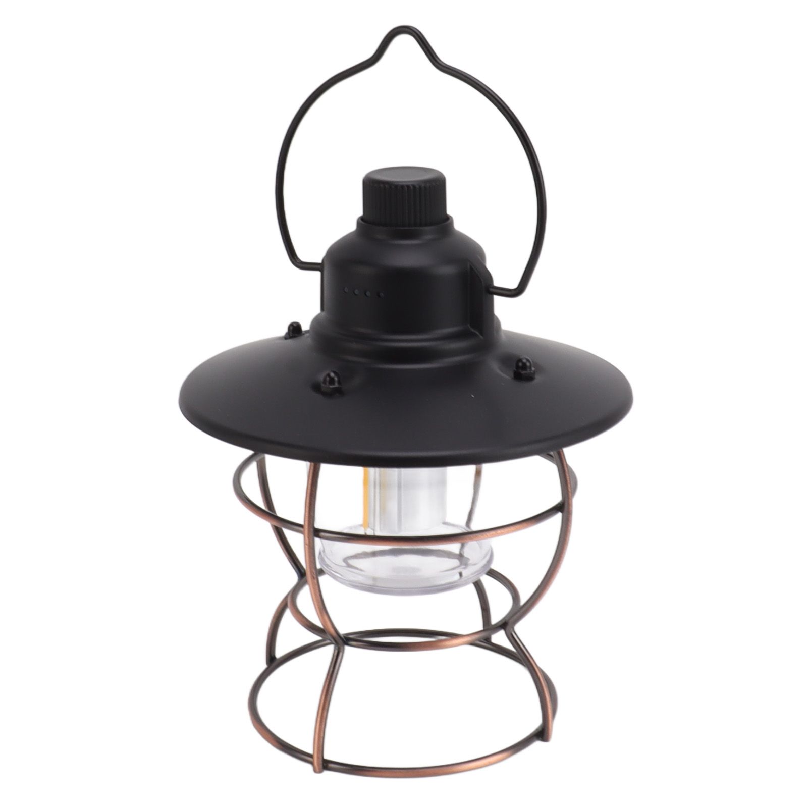 LED Camping Lantern Portable 3 Light Modes USB Charge Stepless Dimming LED Vintage Lantern for Hiking Camping Emergency - Image 6