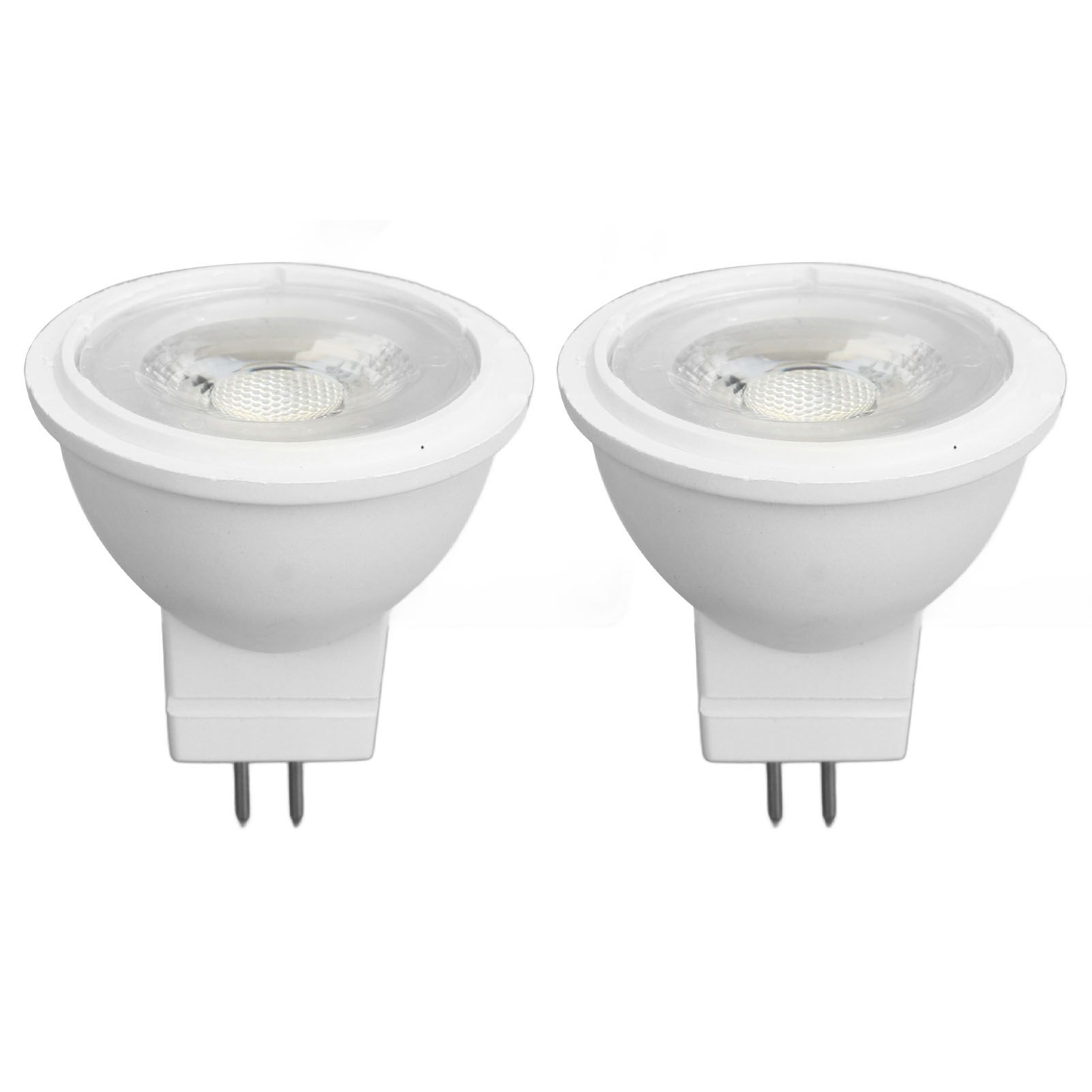 2Pcs MR11 Light Bulb High Brightness 3W 110V Faster Heat Dissipation GU4 Spotlight Bulbs for Landscape Lighting Bedroom Kitchen White Light - Image 1