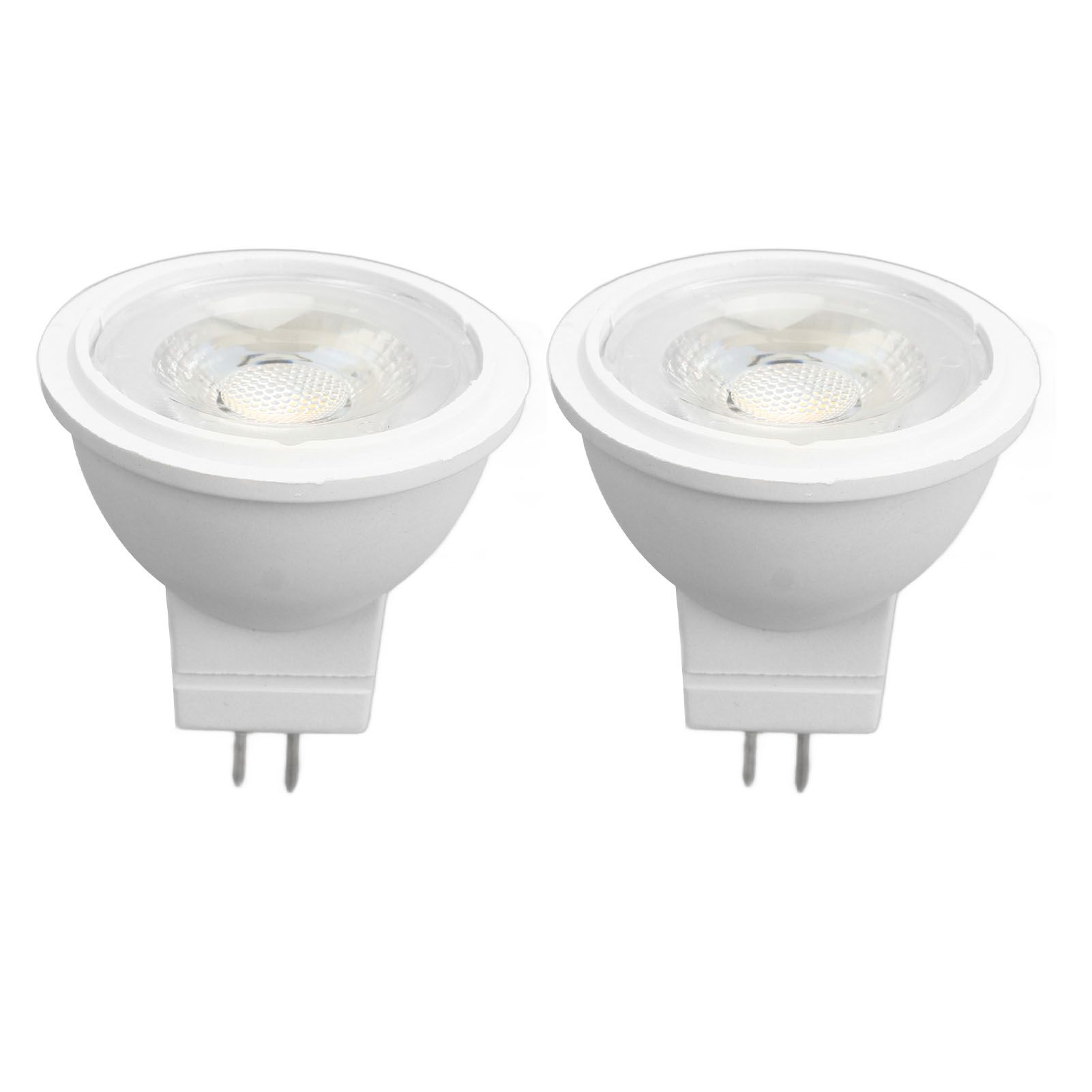 2Pcs MR11 Light Bulb High Brightness 3W 110V Faster Heat Dissipation GU4 Spotlight Bulbs for Landscape Lighting Bedroom Kitchen Warm Light - Image 1