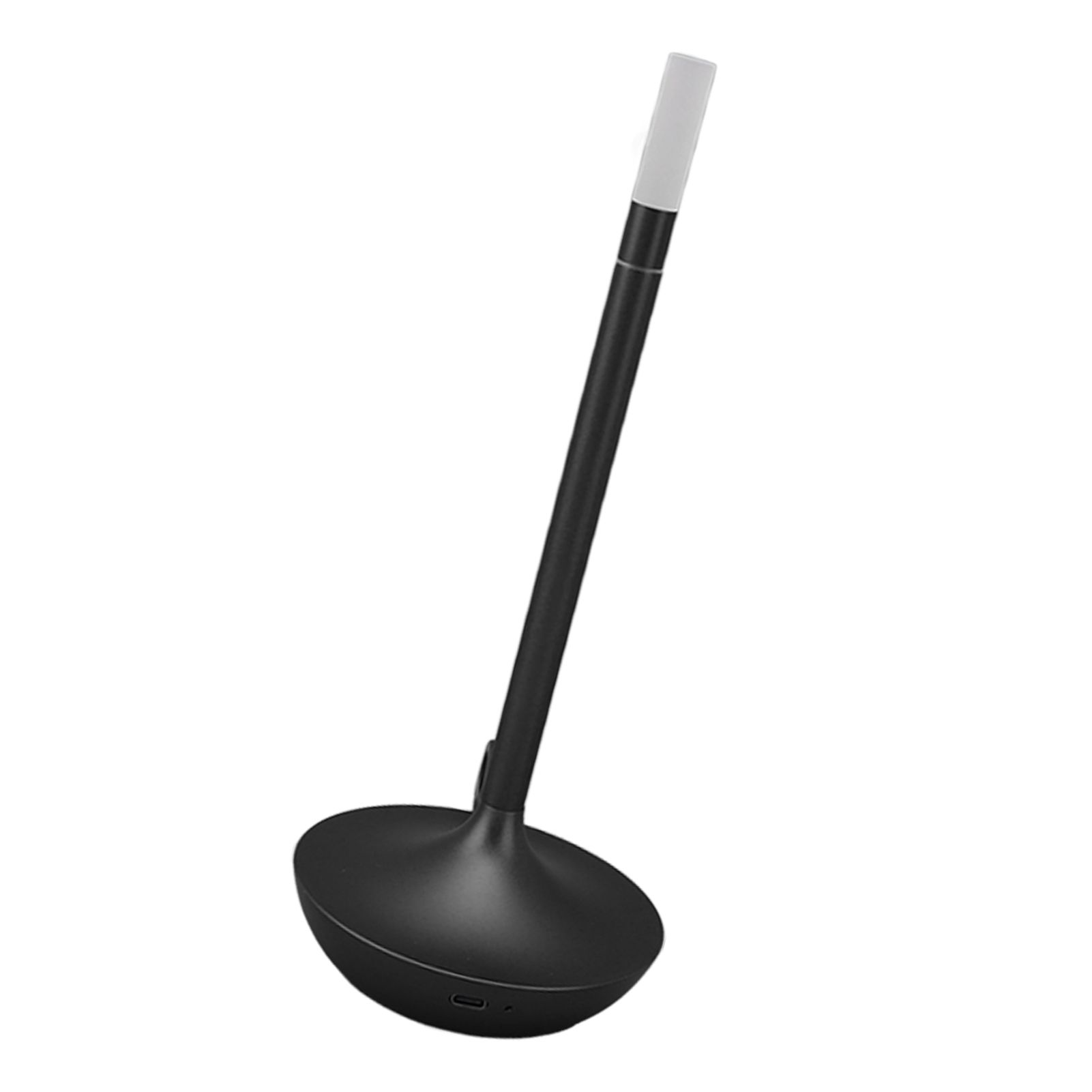 Cordless Table Lamp Innovative Candle Shape 3 Levels Brightness Dimmable Rechargeable LED Desk Lamp Black - Image 2