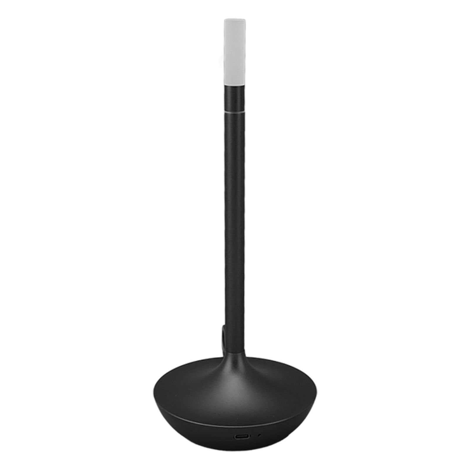 Cordless Table Lamp Innovative Candle Shape 3 Levels Brightness Dimmable Rechargeable LED Desk Lamp Black - Image 4