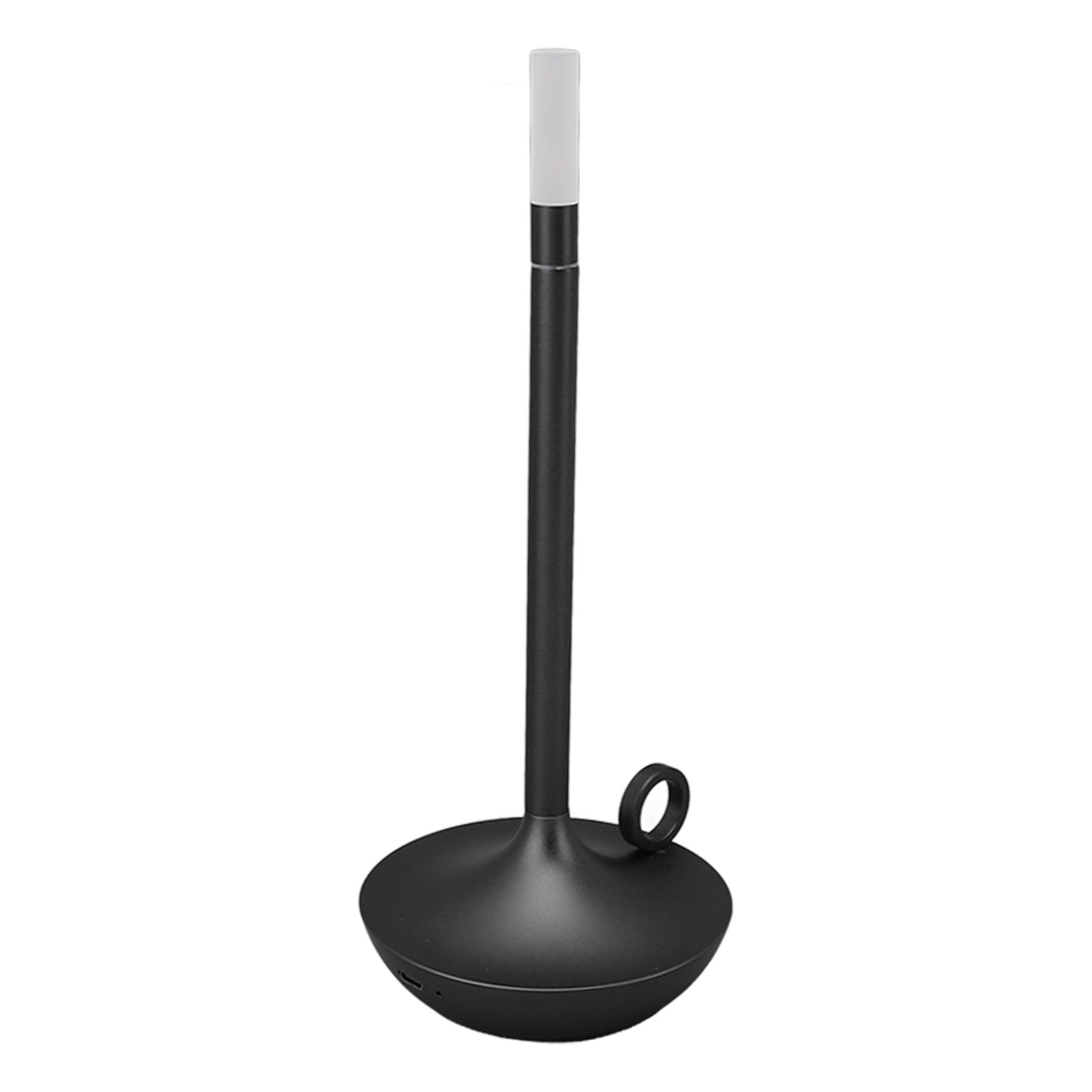 Cordless Table Lamp Innovative Candle Shape 3 Levels Brightness Dimmable Rechargeable LED Desk Lamp Black - Image 7