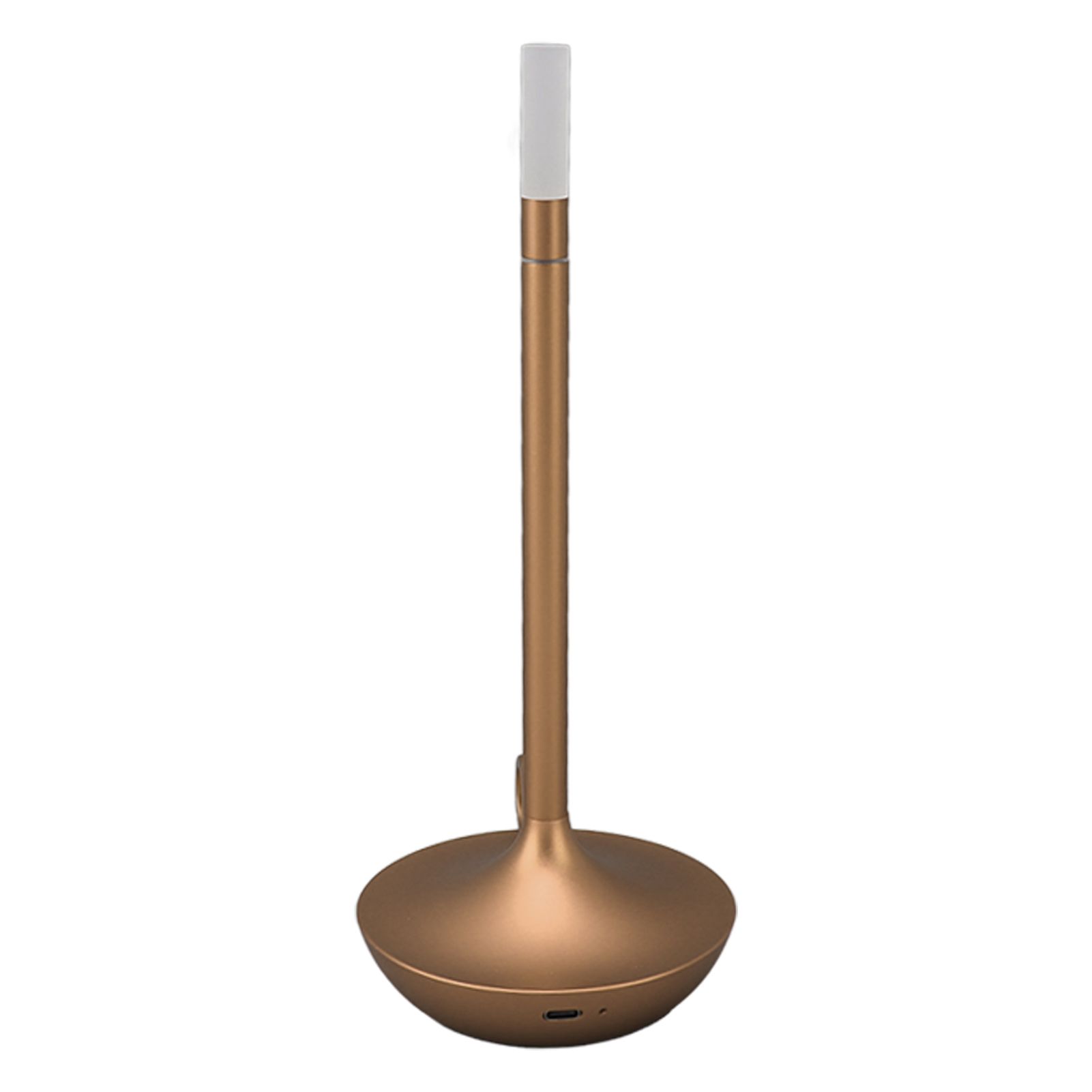 Cordless Table Lamp Innovative Candle Shape 3 Levels Brightness Dimmable Rechargeable LED Desk Lamp Gold - Image 4