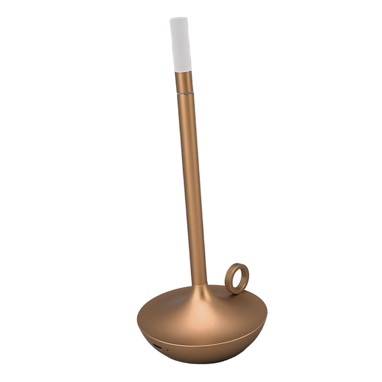 Cordless Table Lamp Innovative Candle Shape 3 Levels Brightness Dimmable Rechargeable LED Desk Lamp Gold - Image 6